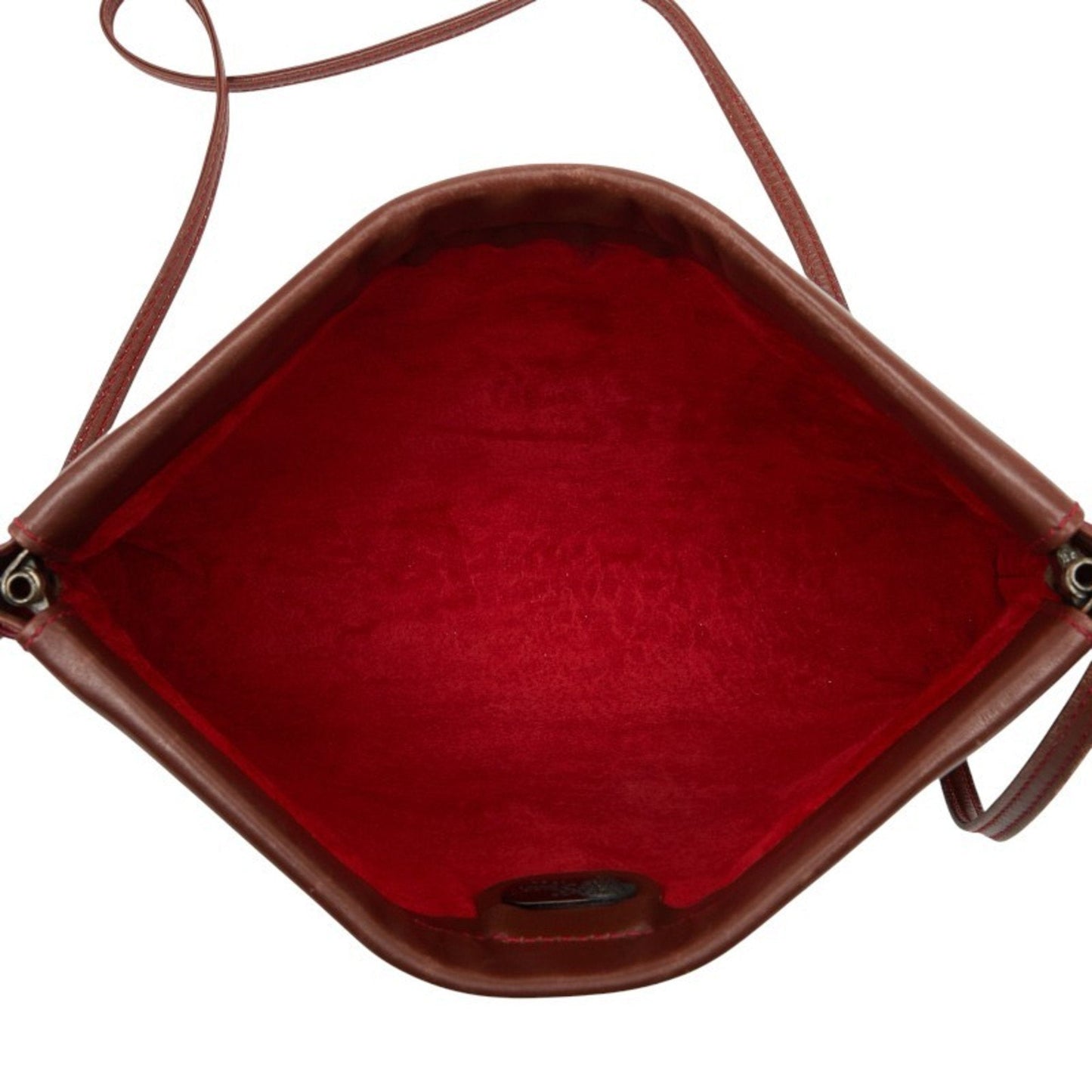 Gucci Red Brown Leather Shoulder Bag