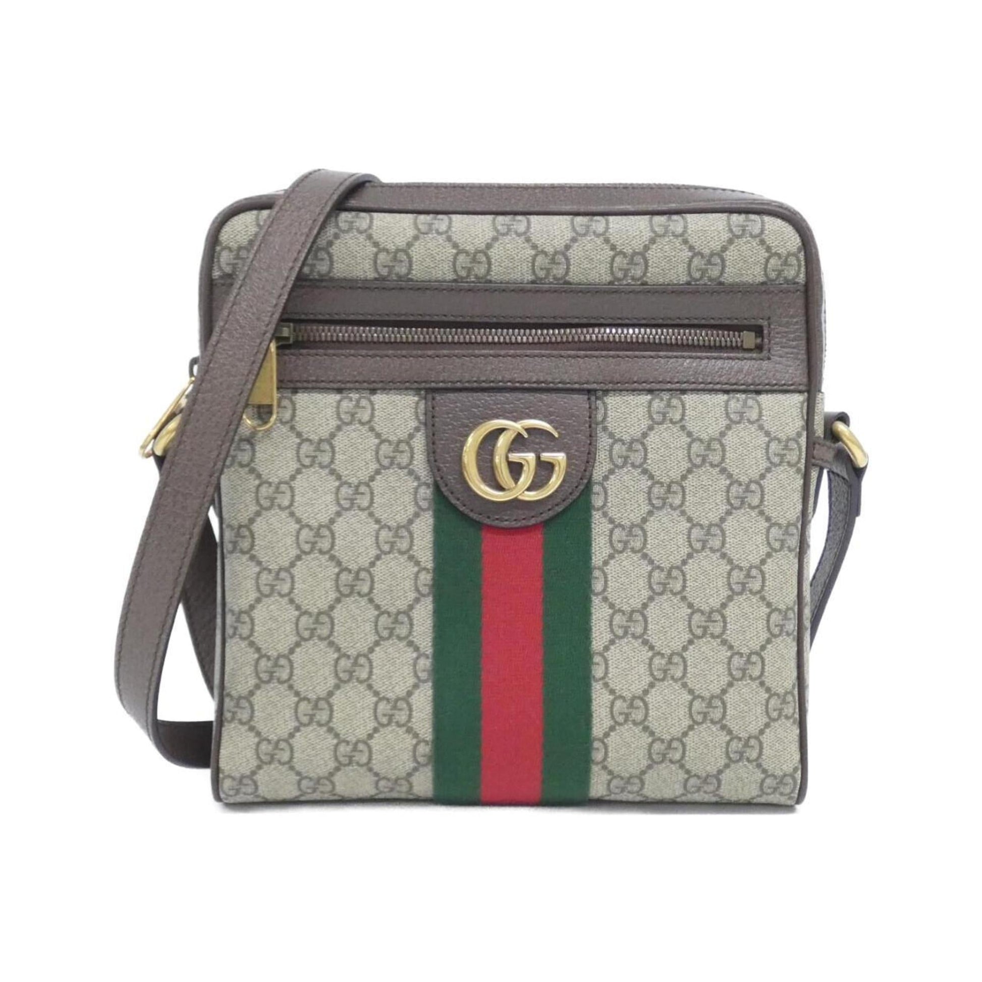 Gucci Beige Brown Gg Supreme Shoulder Bag