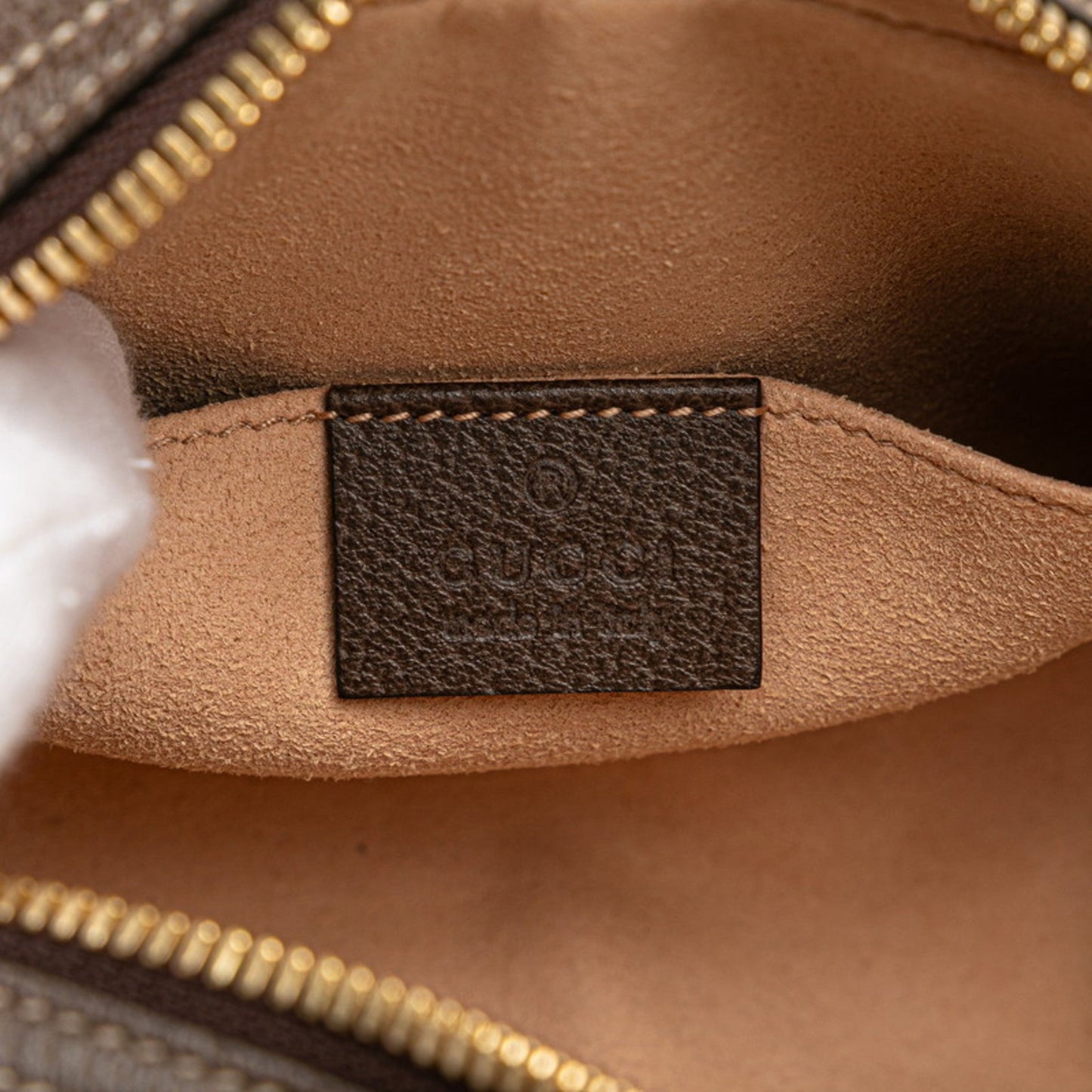 Gucci Ophidia Beige Brown Pvc Leather Fanny Pack