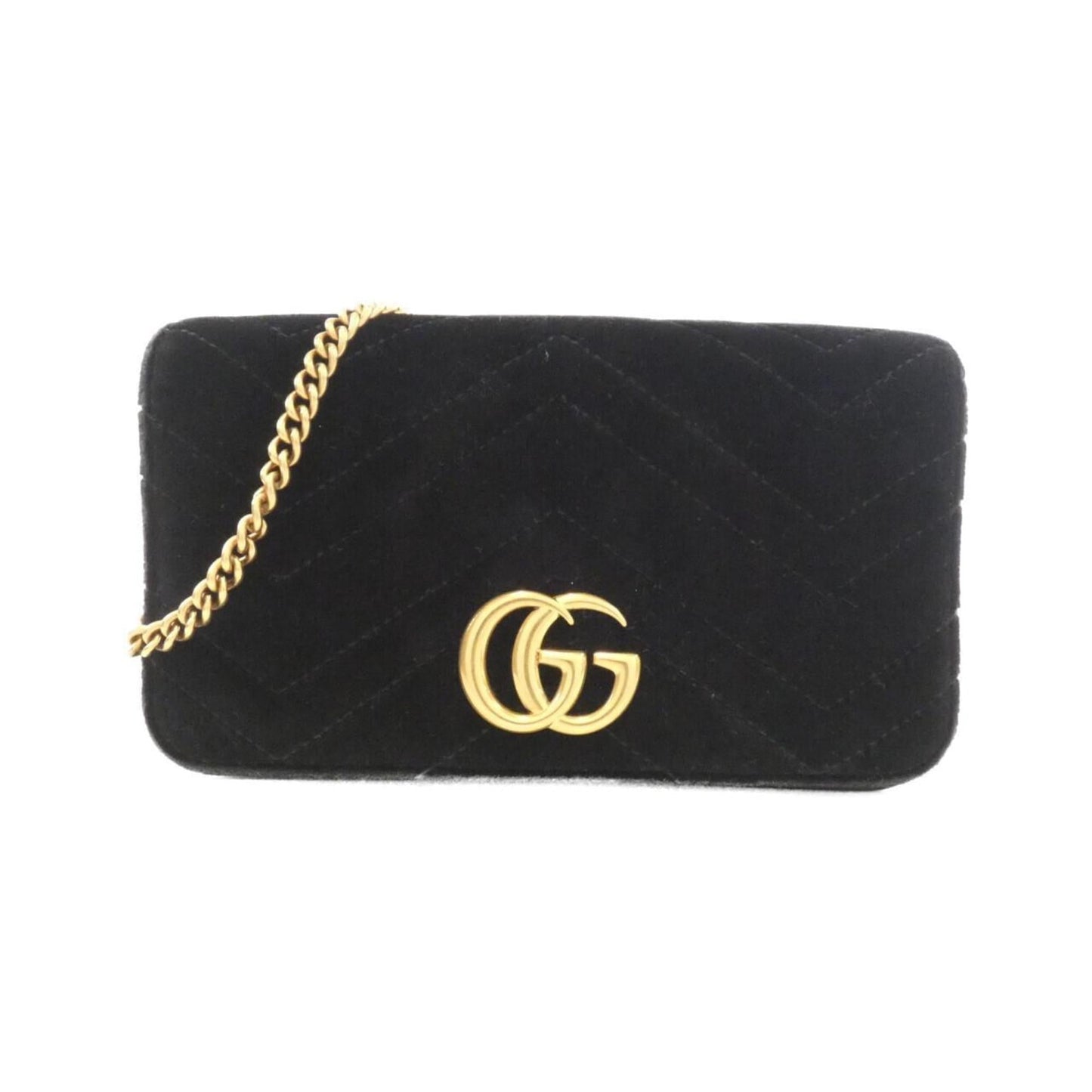 Gucci Black Velvet Shoulder Bag