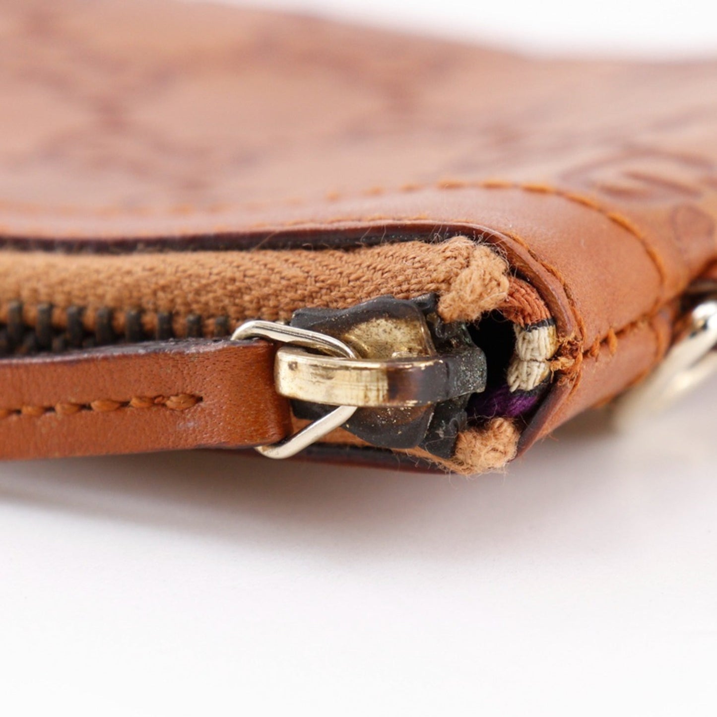 Gucci Brown Leather Pouch
