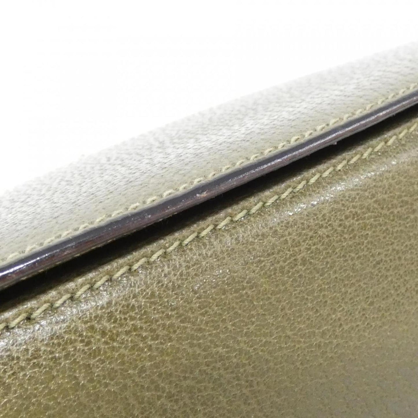 Gucci Khaki Leather Handbag