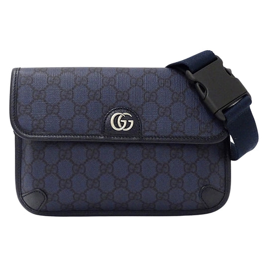 Gucci Navy Gg Supreme Shoulder Bag Sling Bag