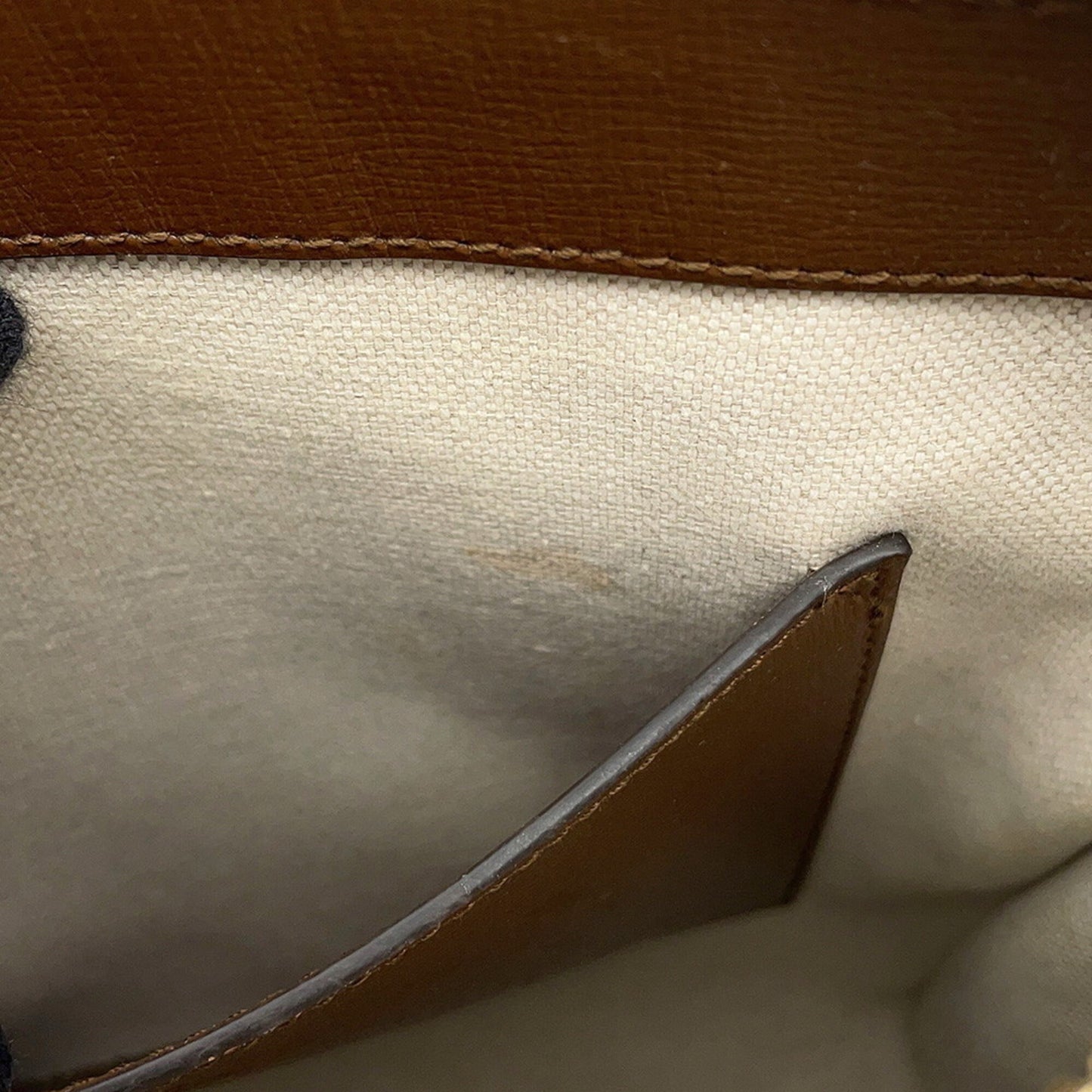 Gucci Beige Brown Gg Supreme Leather Messenger Bag Shoulder Bag