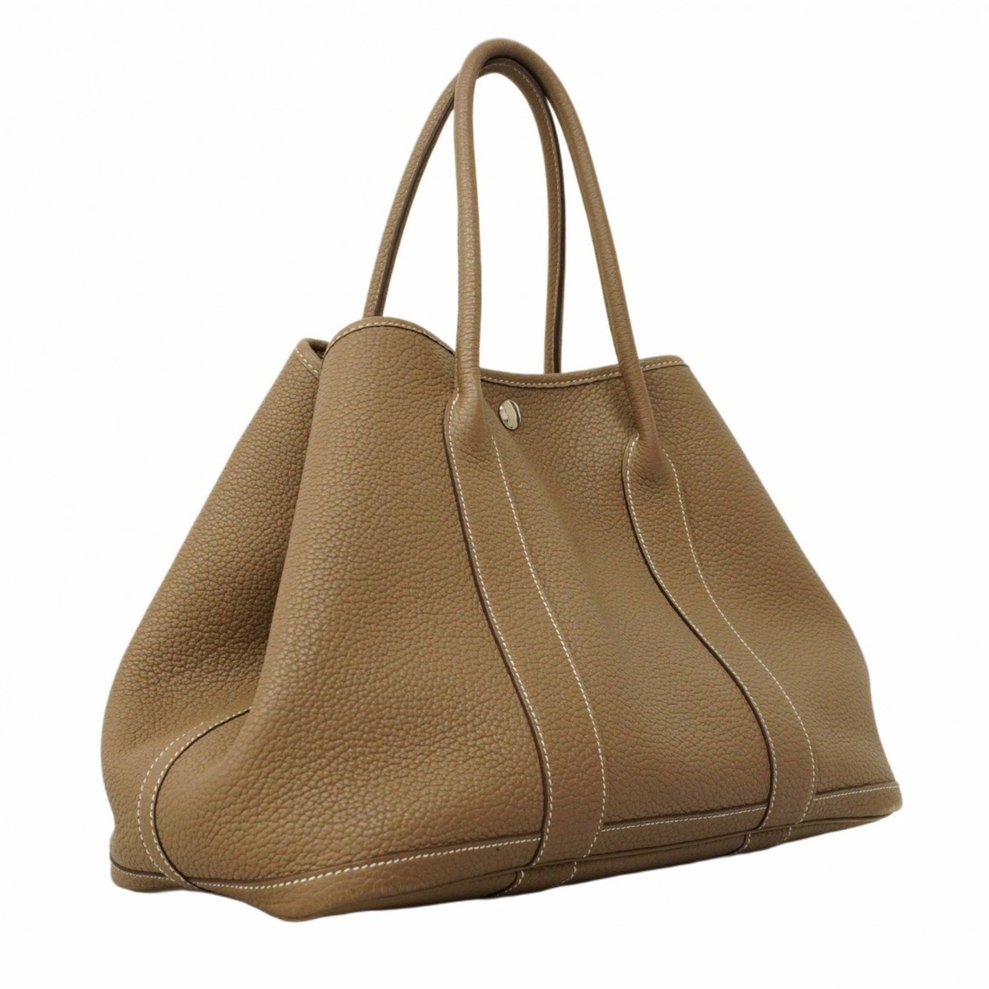 Hermes Etoupe Negonda Tote Bag Leather Gray
