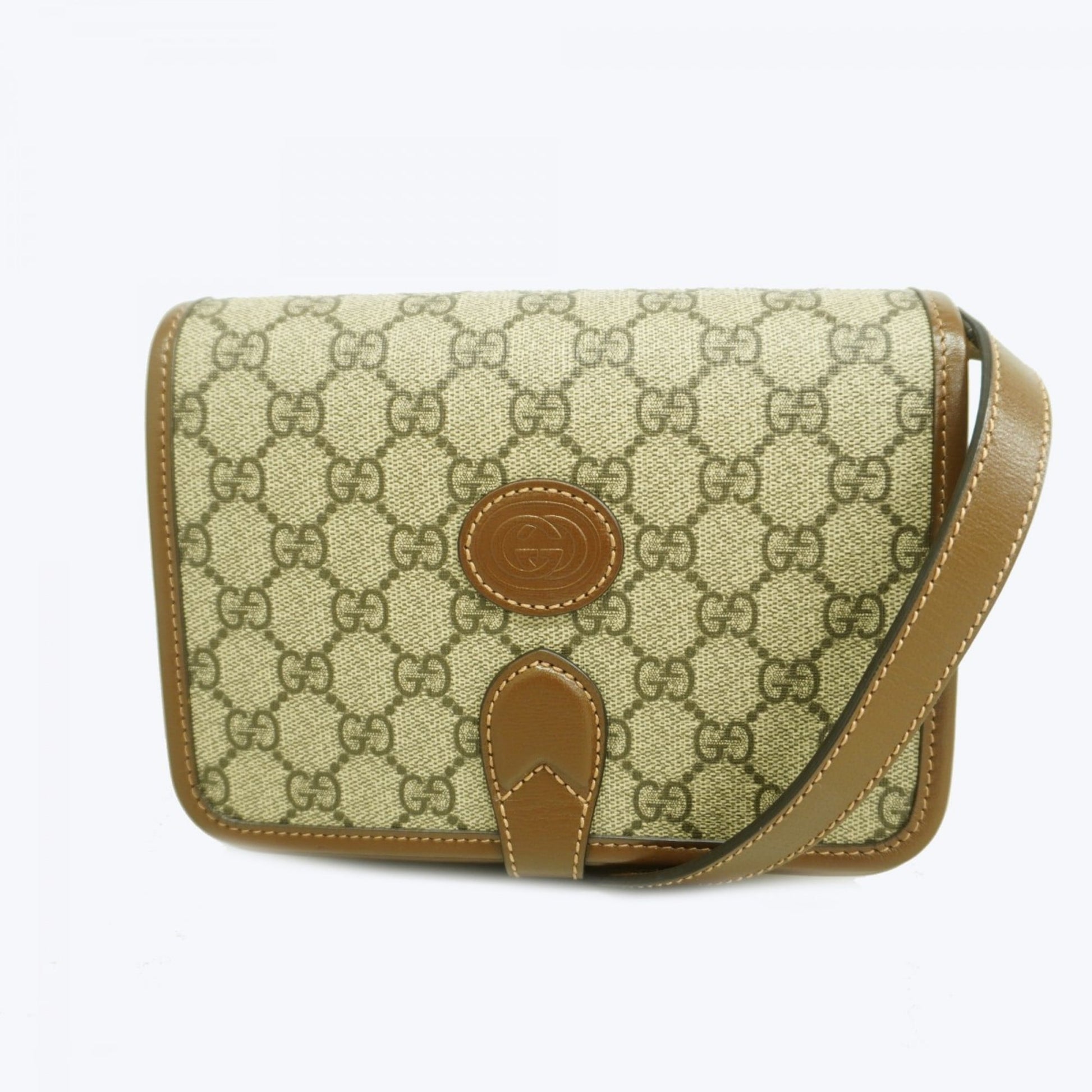 Gucci Brown Pvc Shoulder Bag