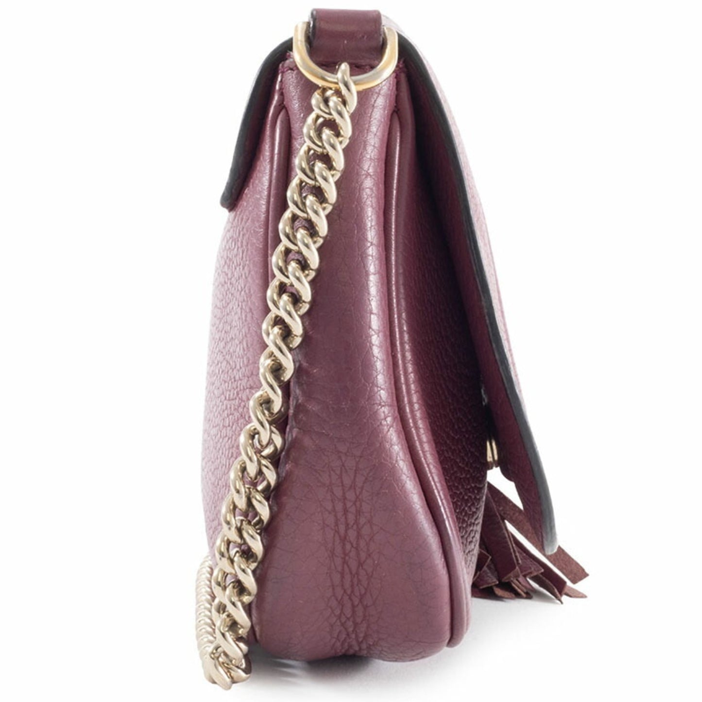 Gucci Purple Leather Shoulder Bag