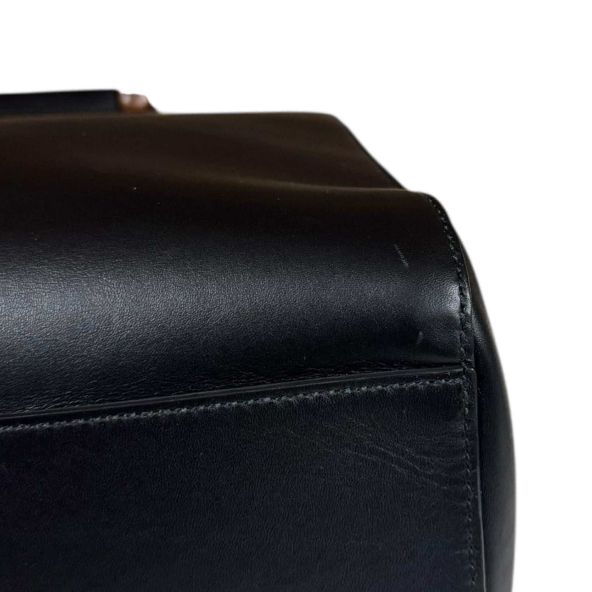Gucci Black Bamboo Shoulder Bag