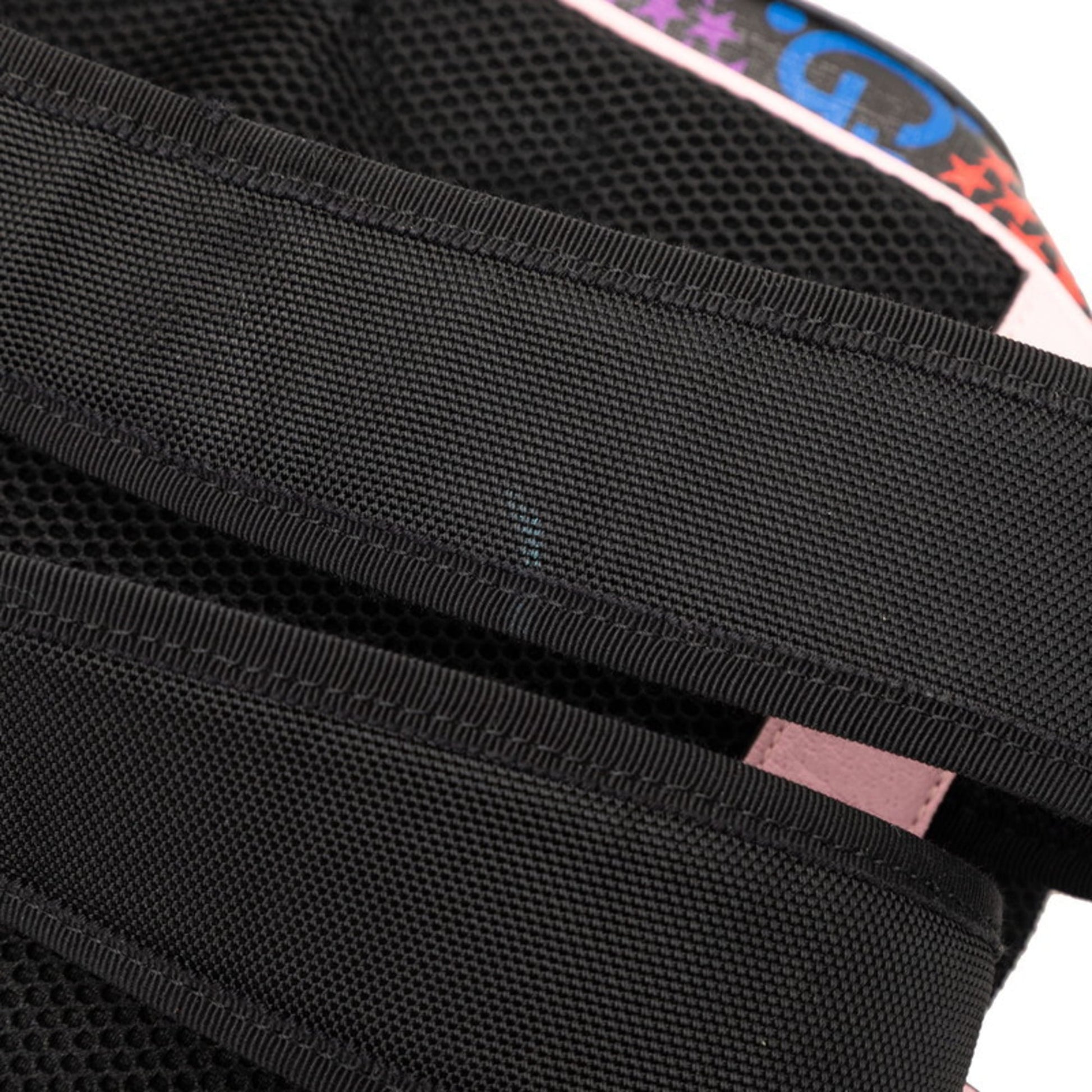 Gucci Black Multi-Color Pink Pvc Leather Backpack