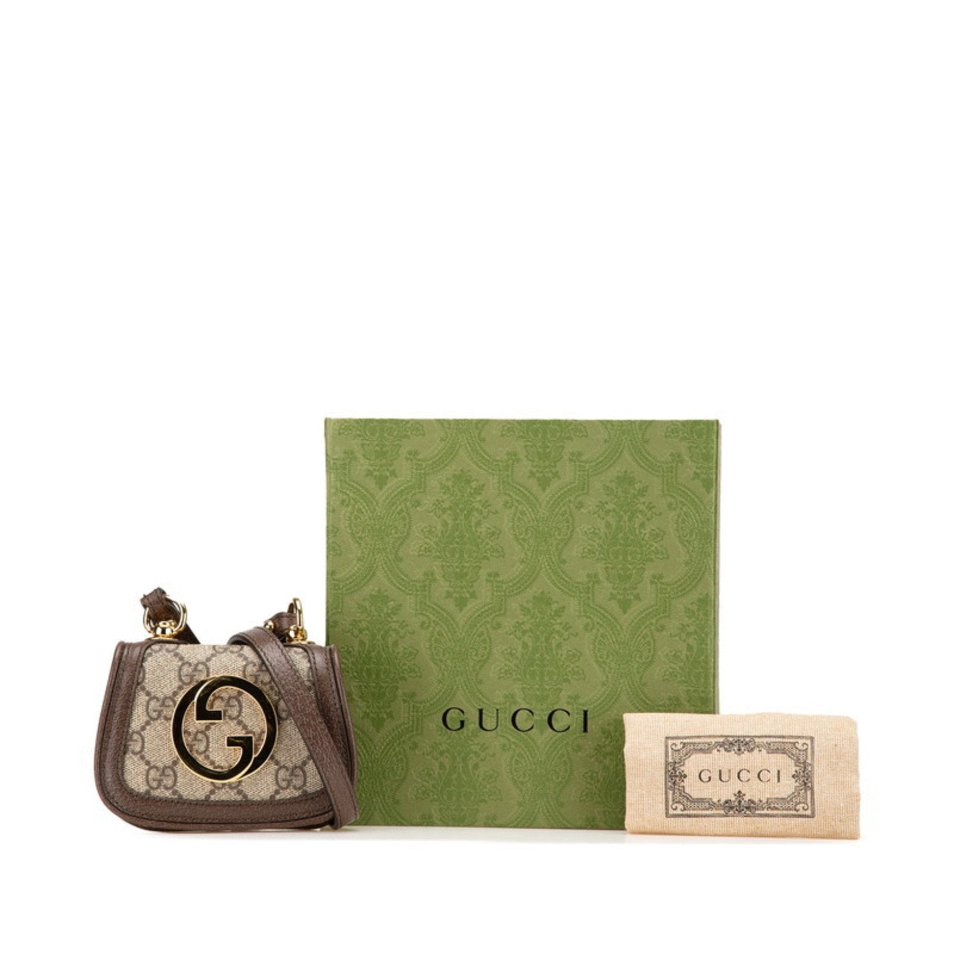 Gucci Brown Pvc Leather Shoulder Bag