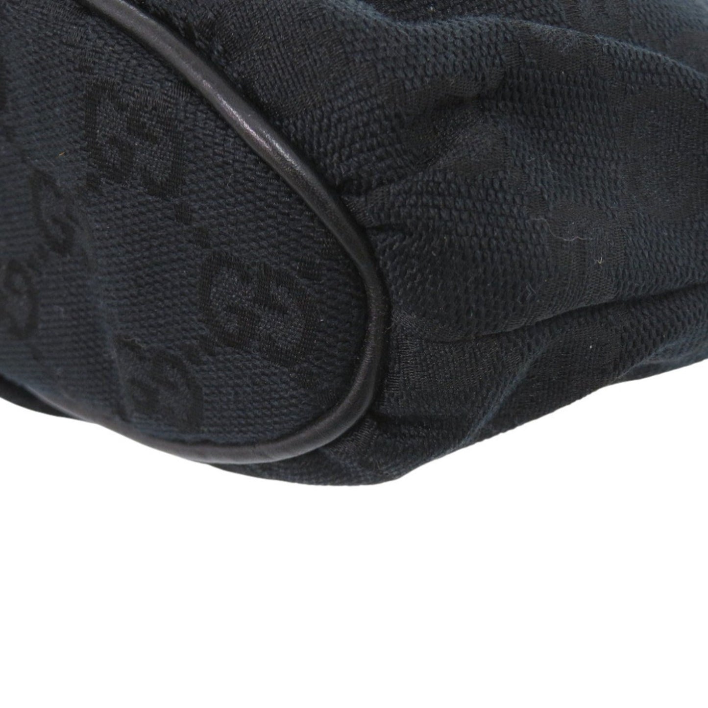 Gucci Black Gg Canvas Handbag