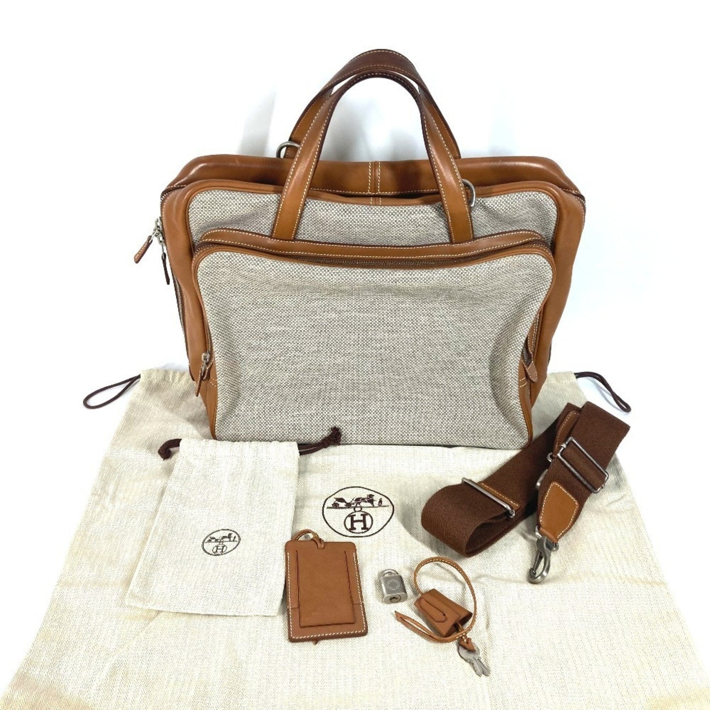 Hermes Shoulder Bag Tote Bag Brown