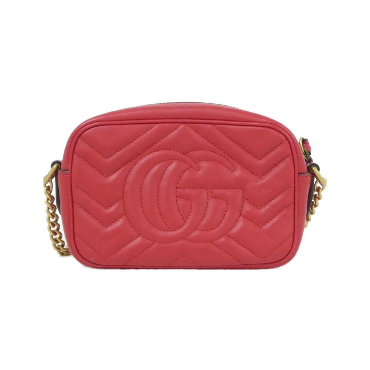 Gucci Red Color Leather Shoulder Bag