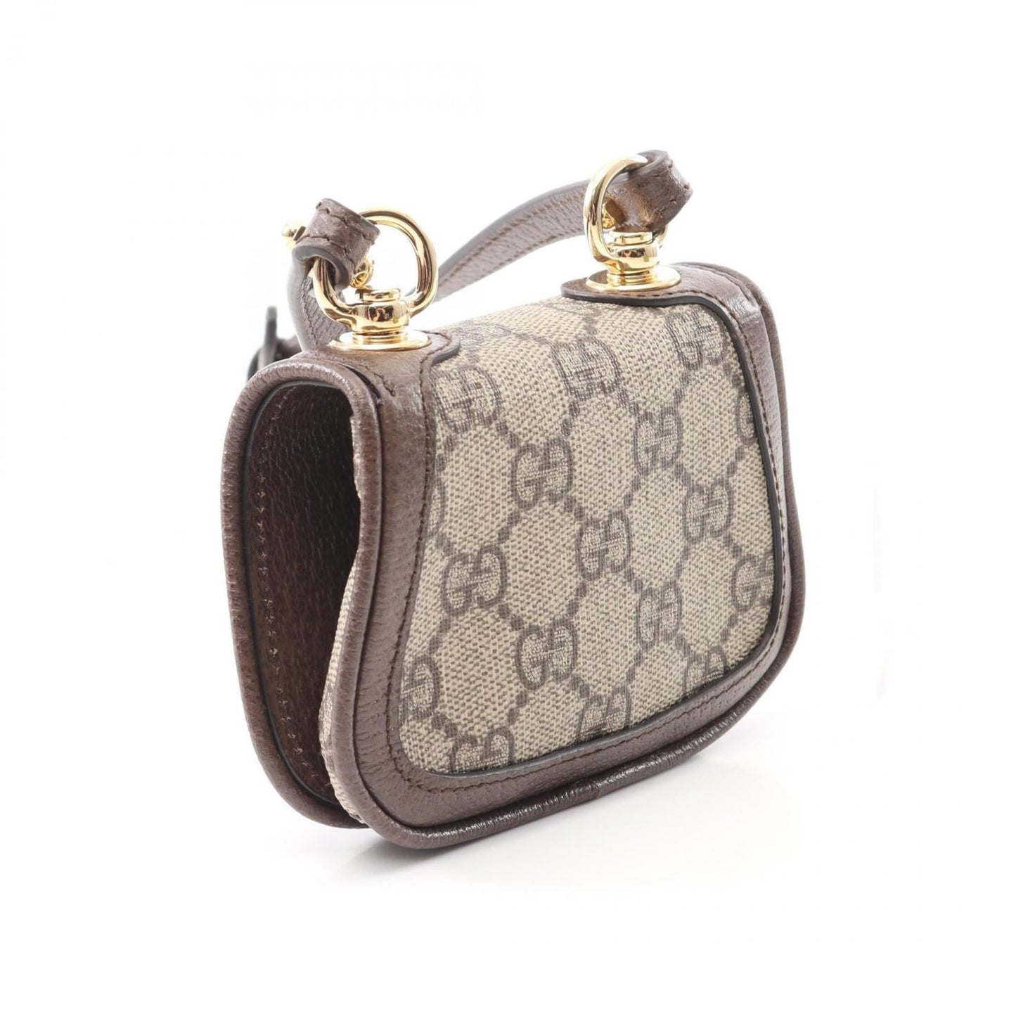 Gucci Beige Brown Pvc Leather Shoulder Bag
