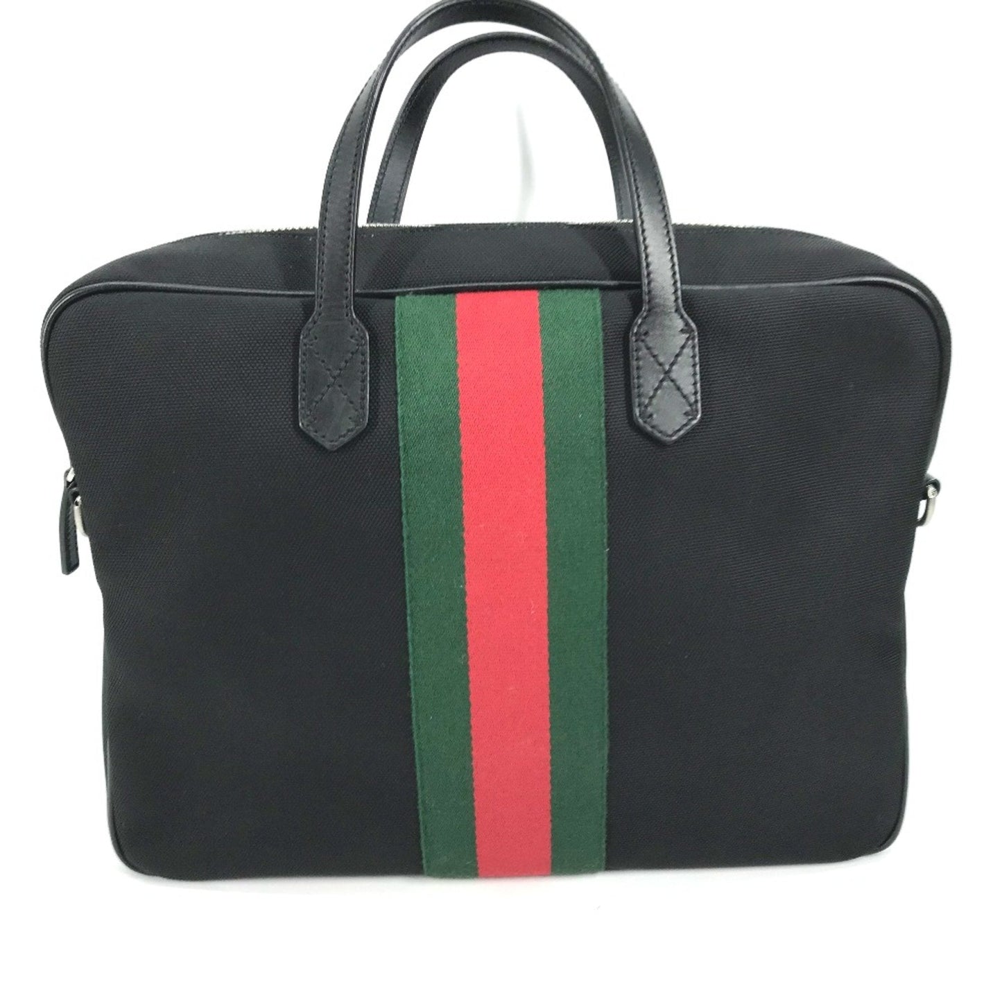 Gucci Black Leather Tote Bag