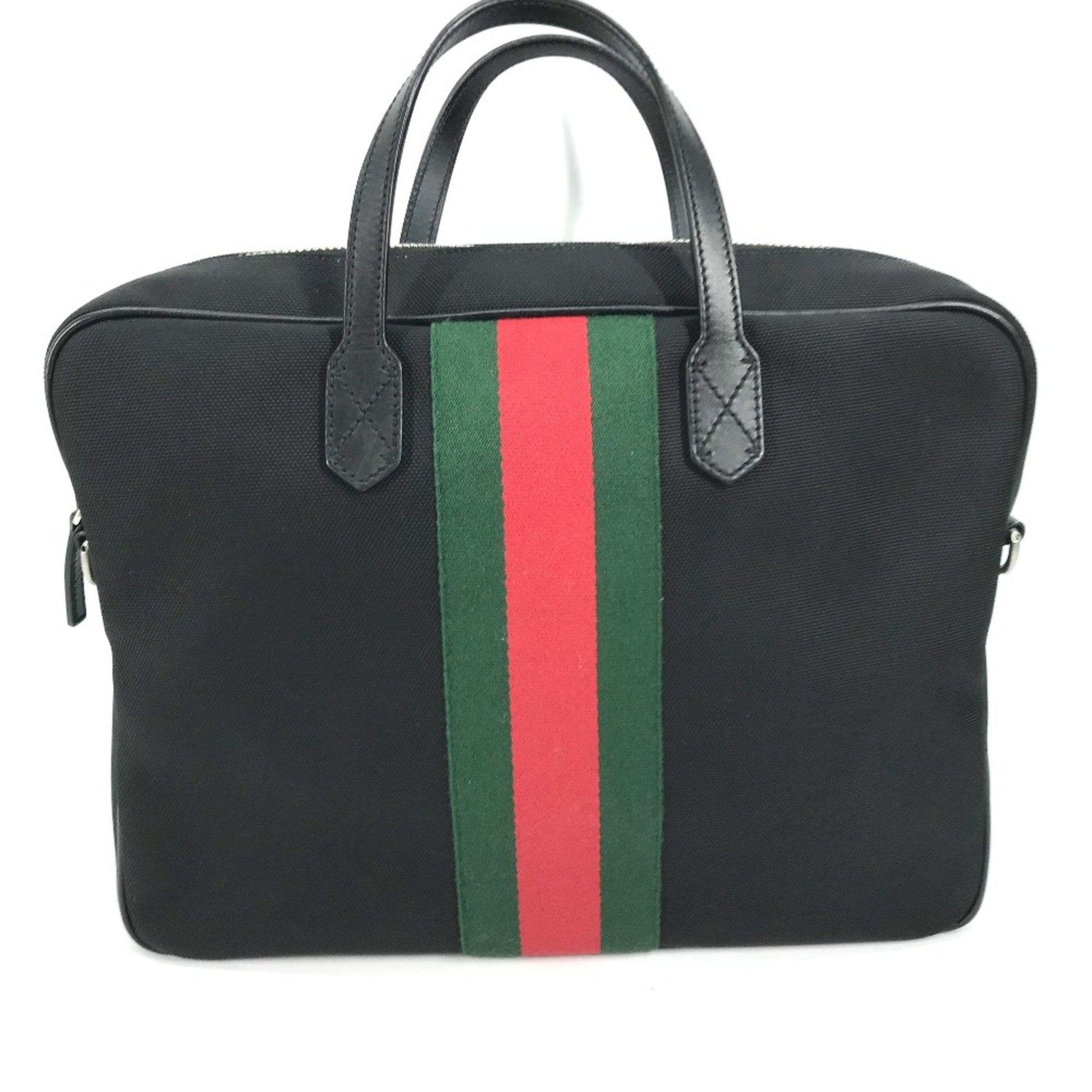 Gucci Black Leather Tote Bag