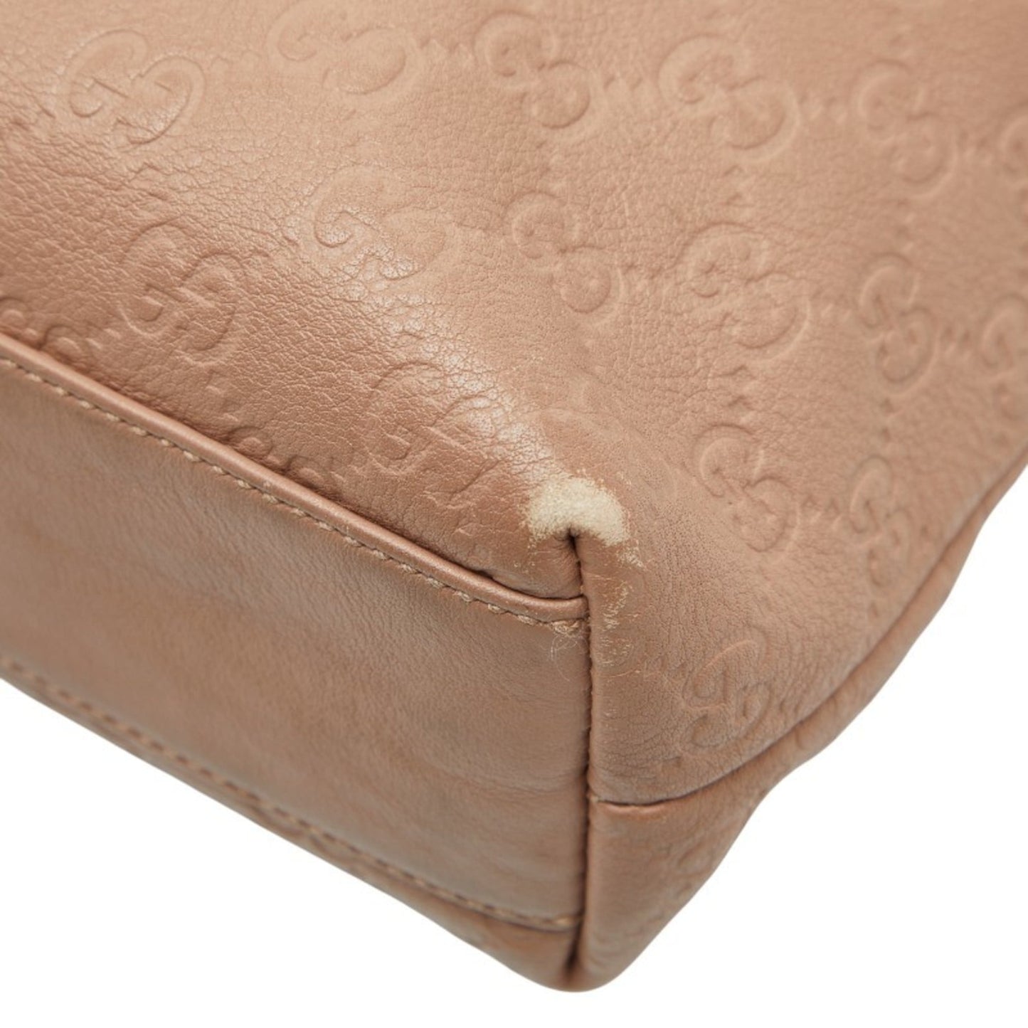 Gucci Beige Leather Handbag Tote Bag