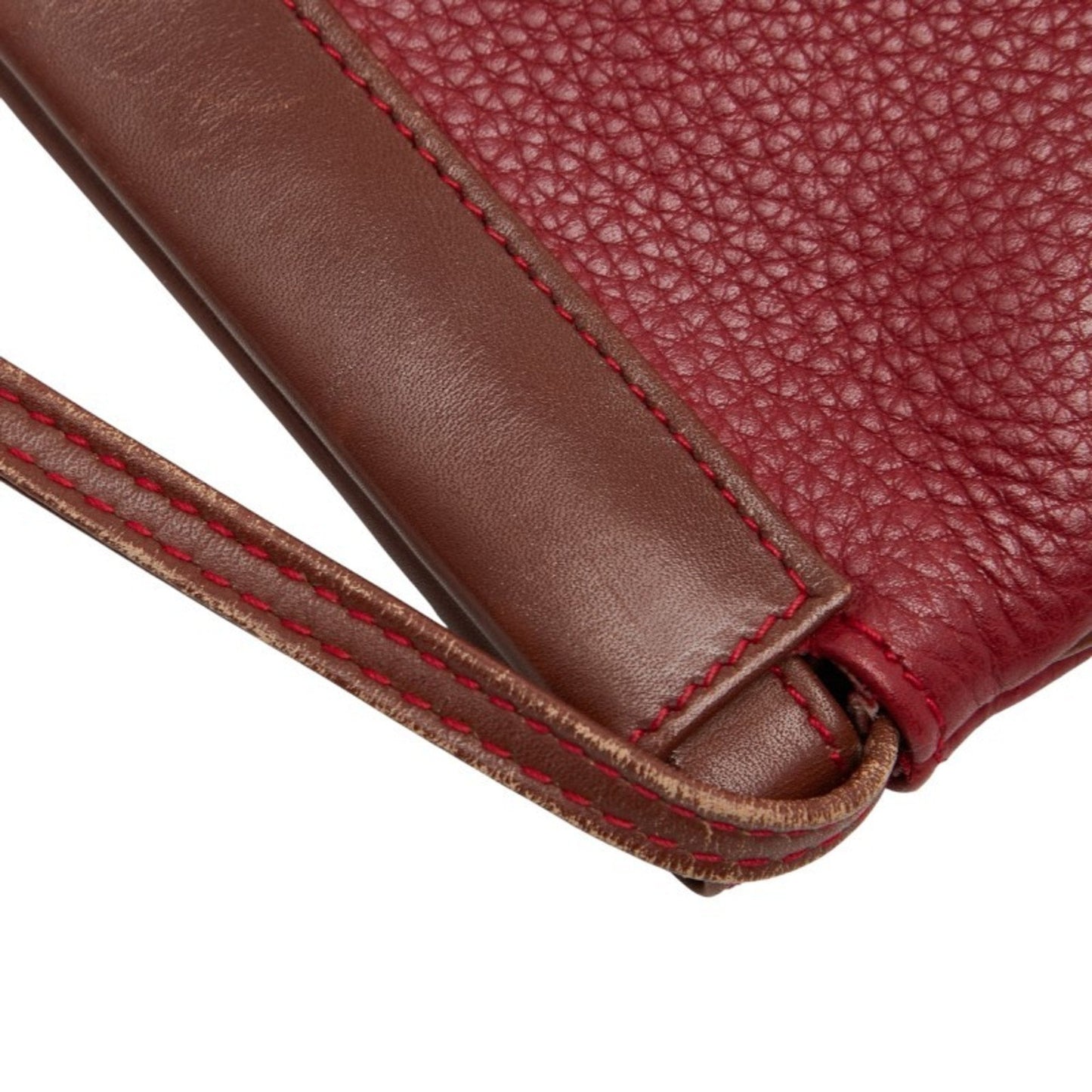 Gucci Red Brown Leather Shoulder Bag