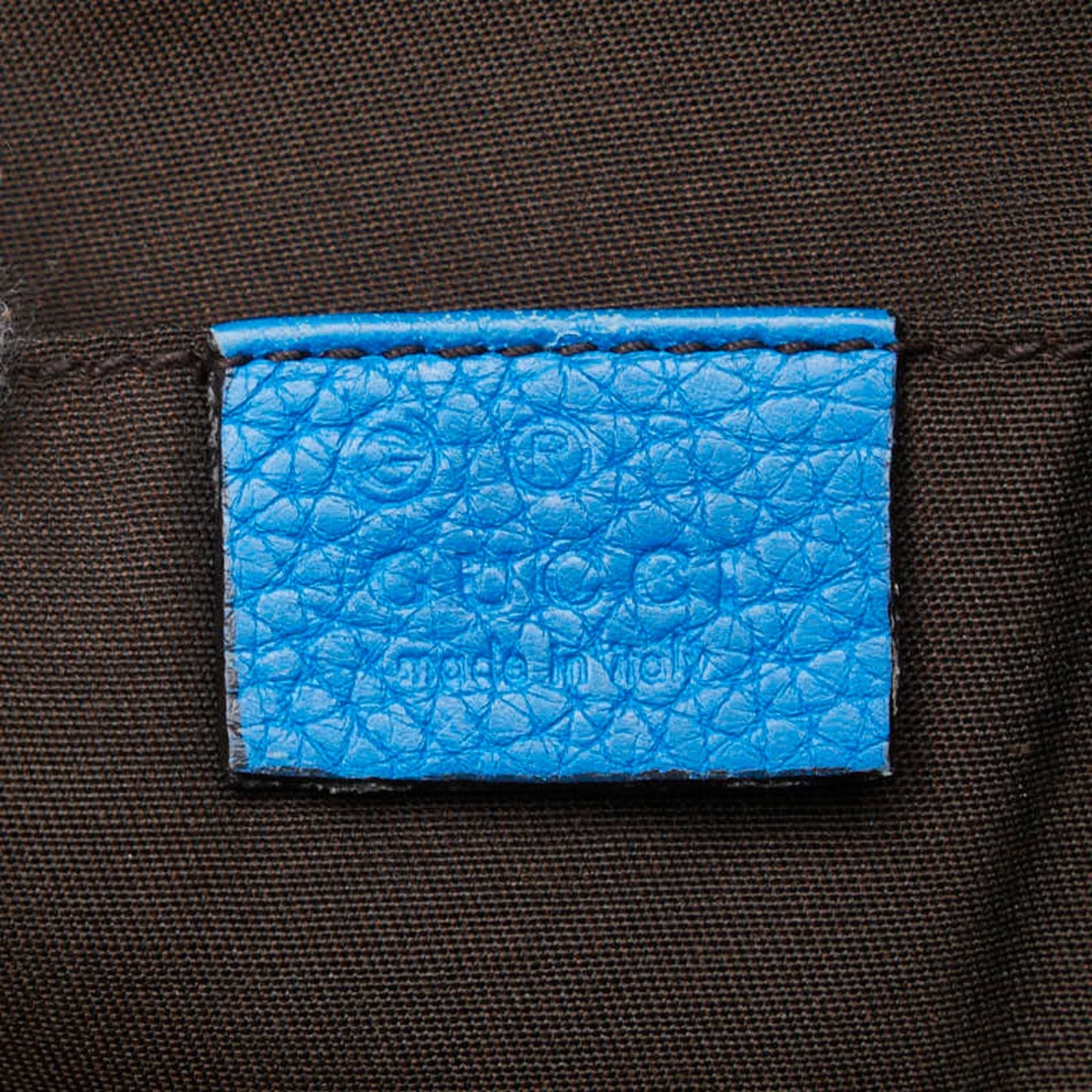 Gucci Blue Leather Handbag Shoulder Bag