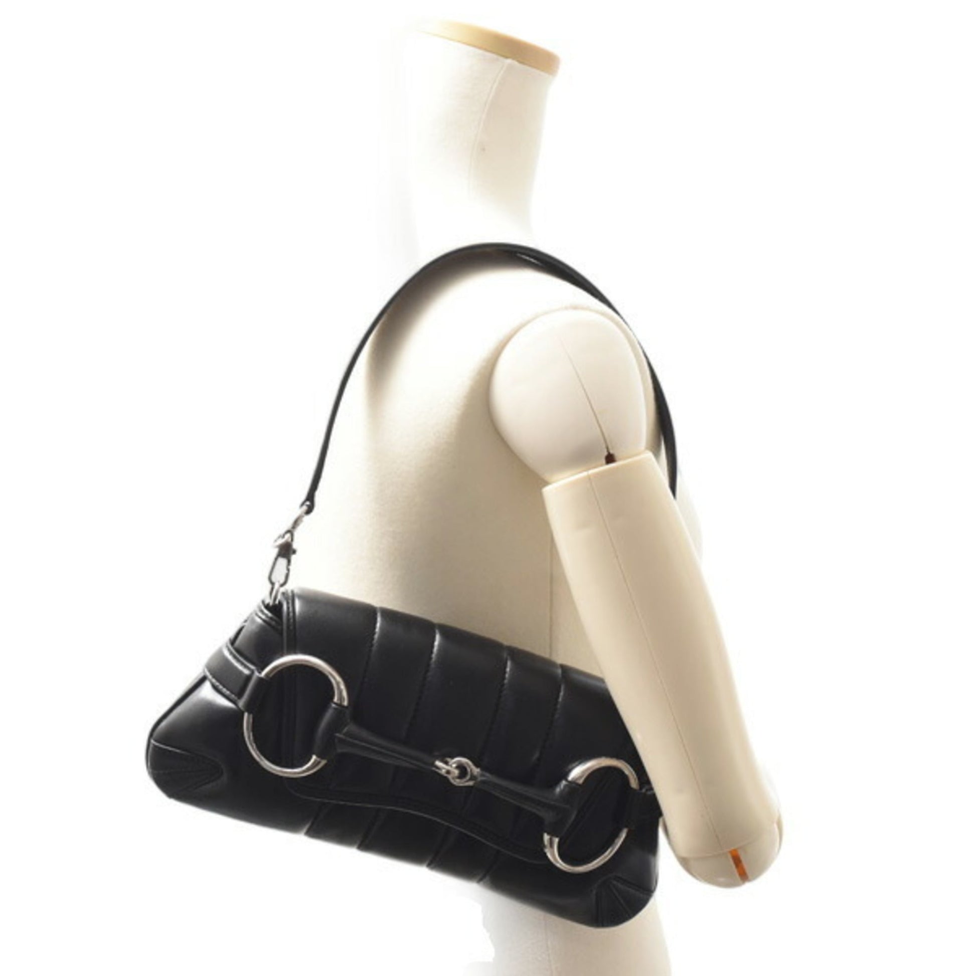 Gucci Black Leather Shoulder Bag