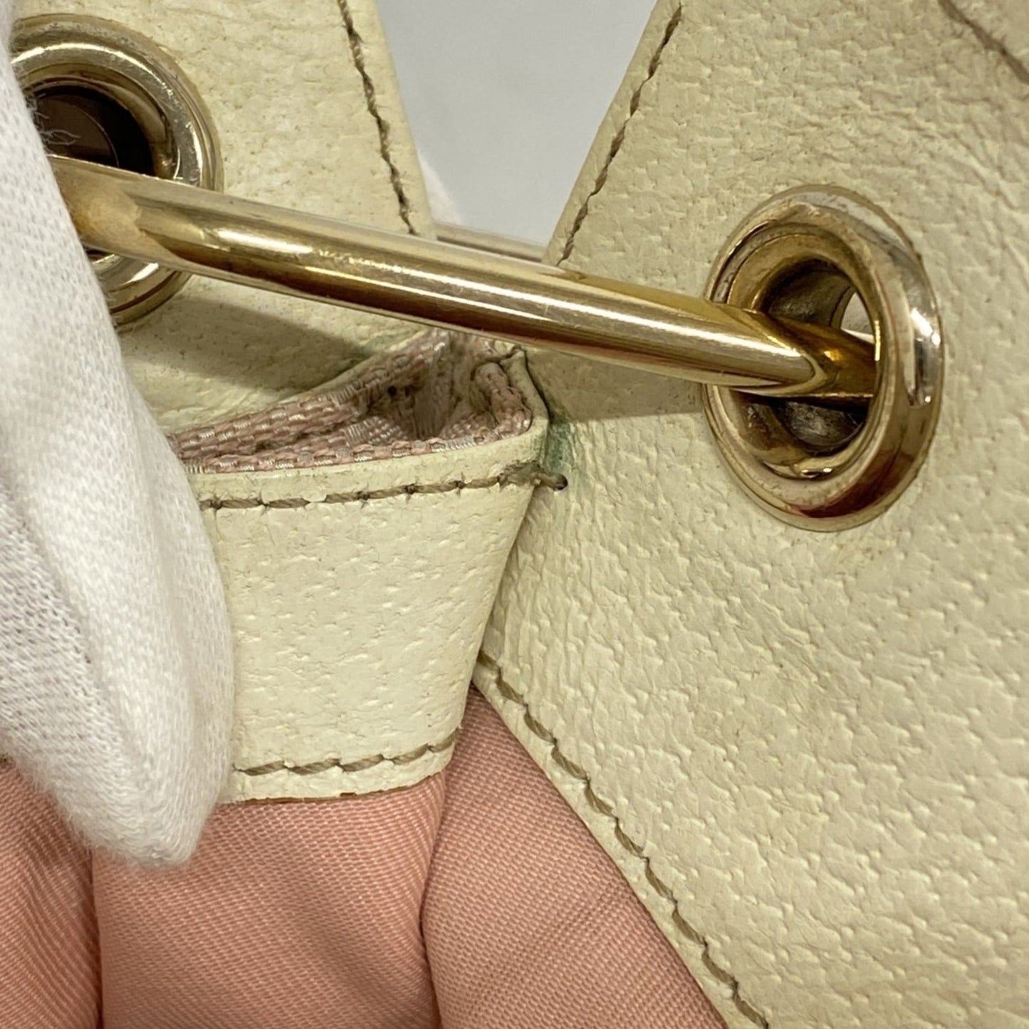 Gucci Pink Canvas Shoulder Bag