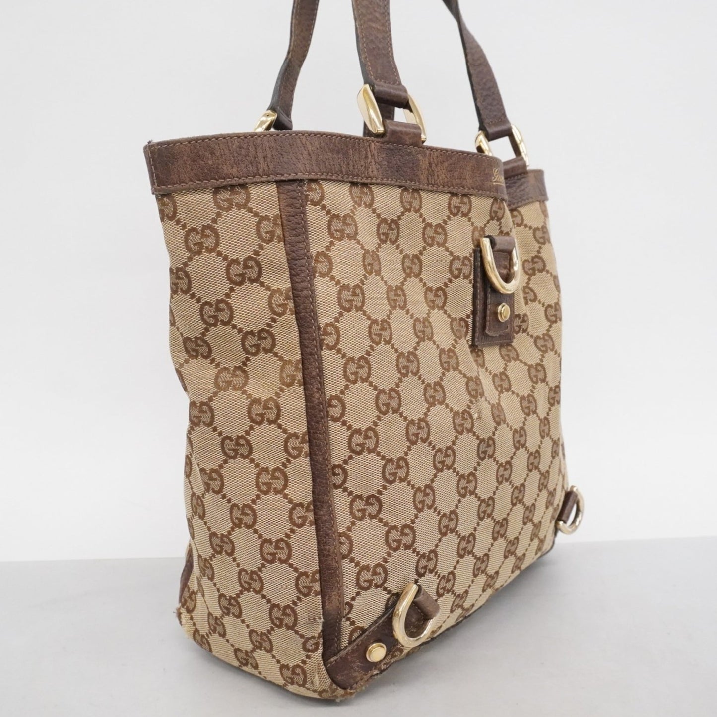 Gucci Brown Canvas Handbag