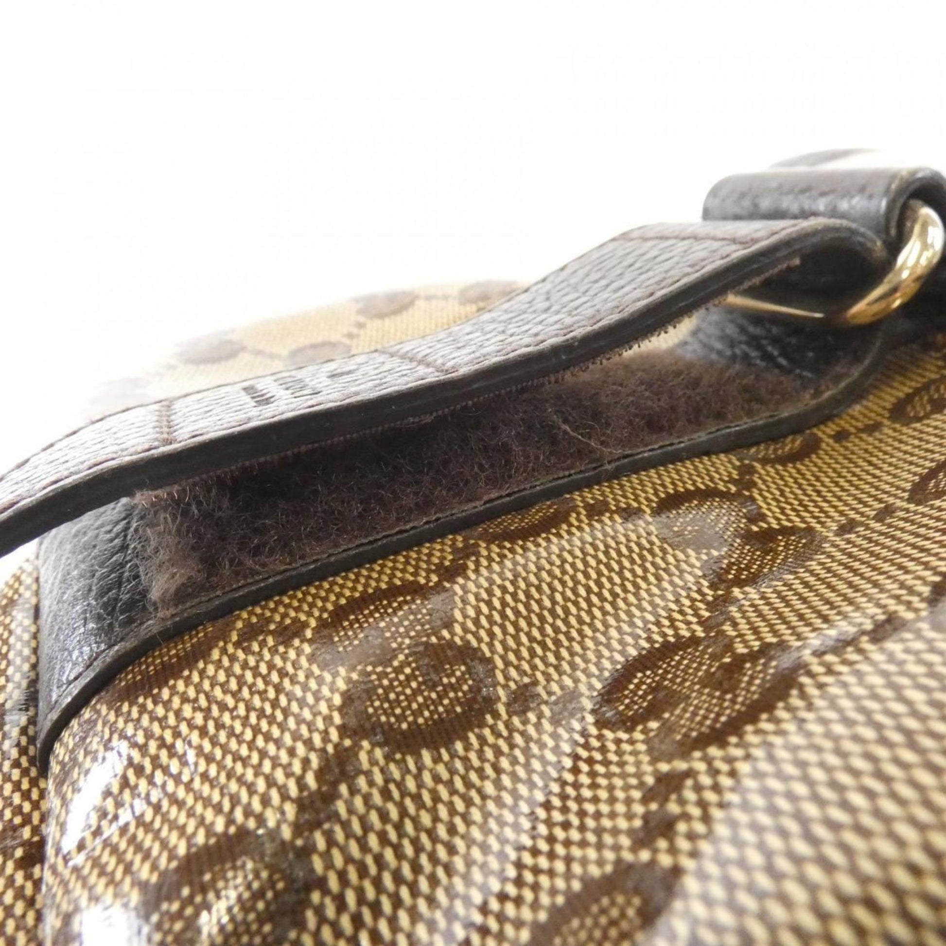 Gucci Beige Brown Gg Crystal Shoulder Bag