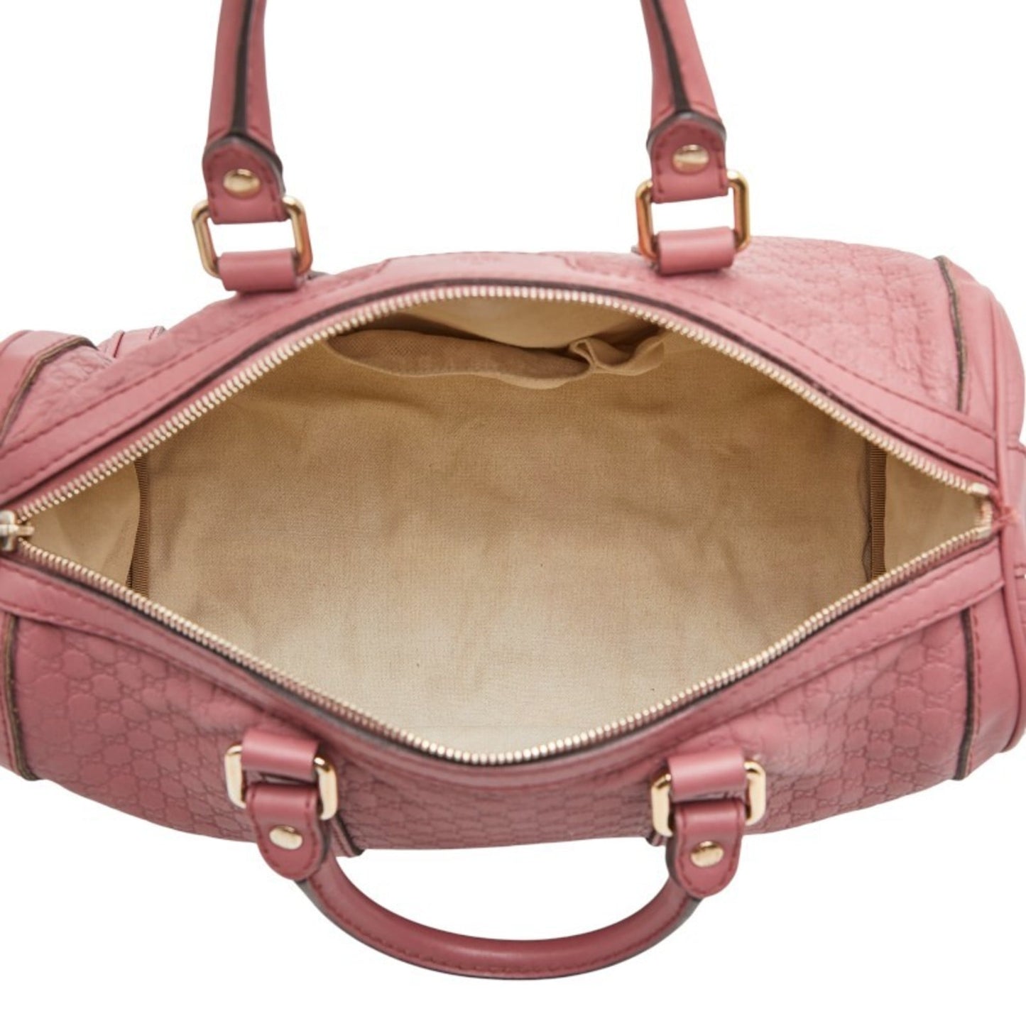 Gucci Pink Leather Boston Bag Shoulder Bag