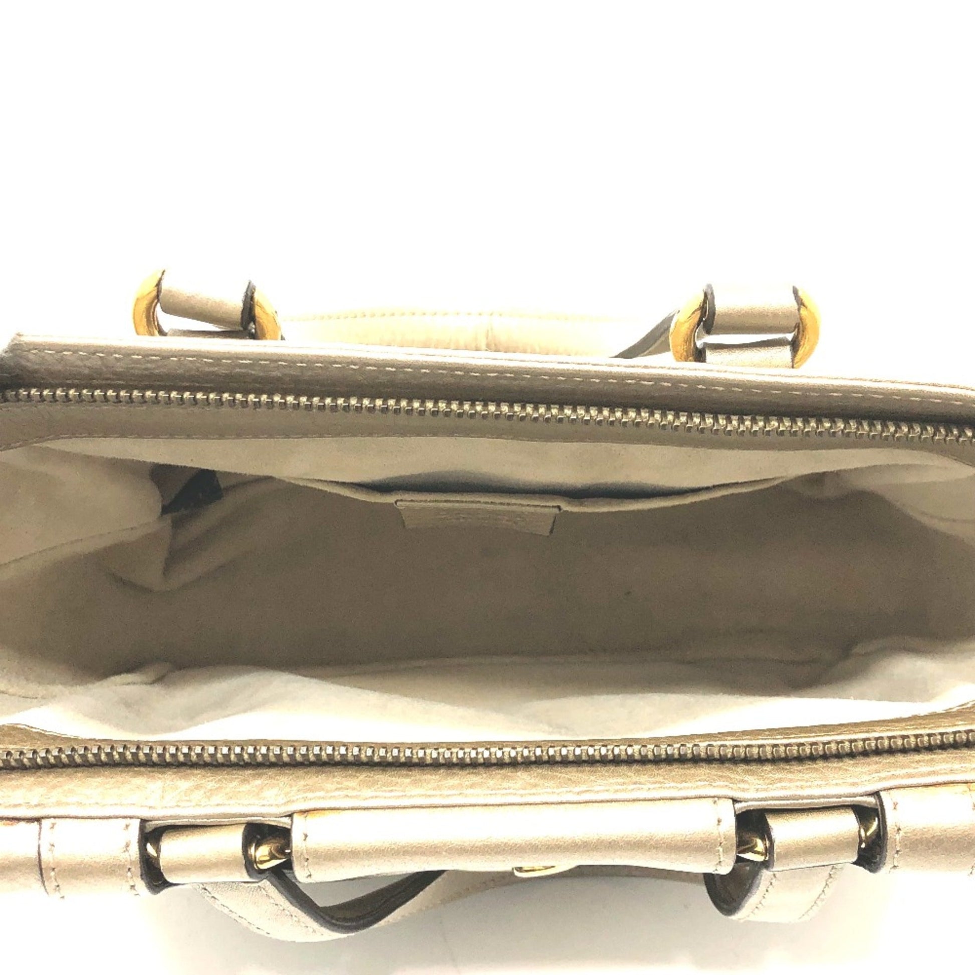 Gucci Gold Leather Handbag