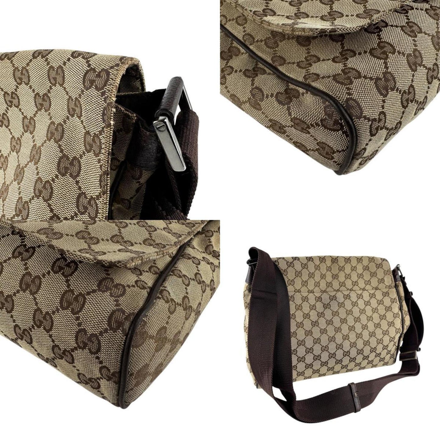 Gucci Brown Gg Canvas Shoulder Bag