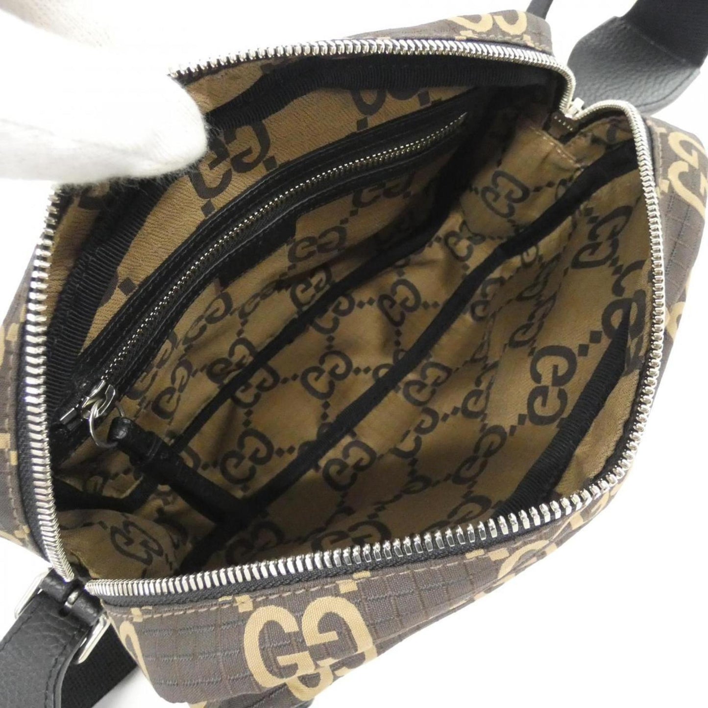 Gucci Beige Polyester Shoulder Bag