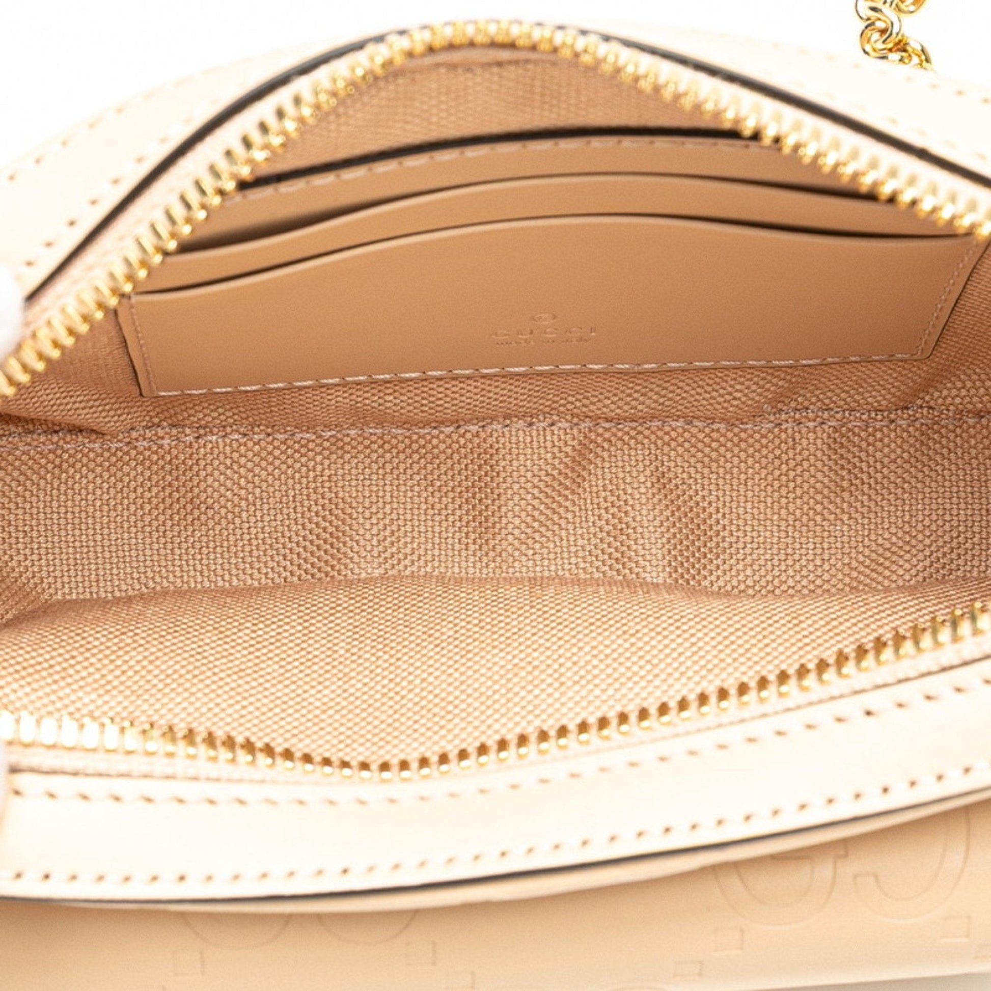 Gucci Beige Leather Shoulder Bag