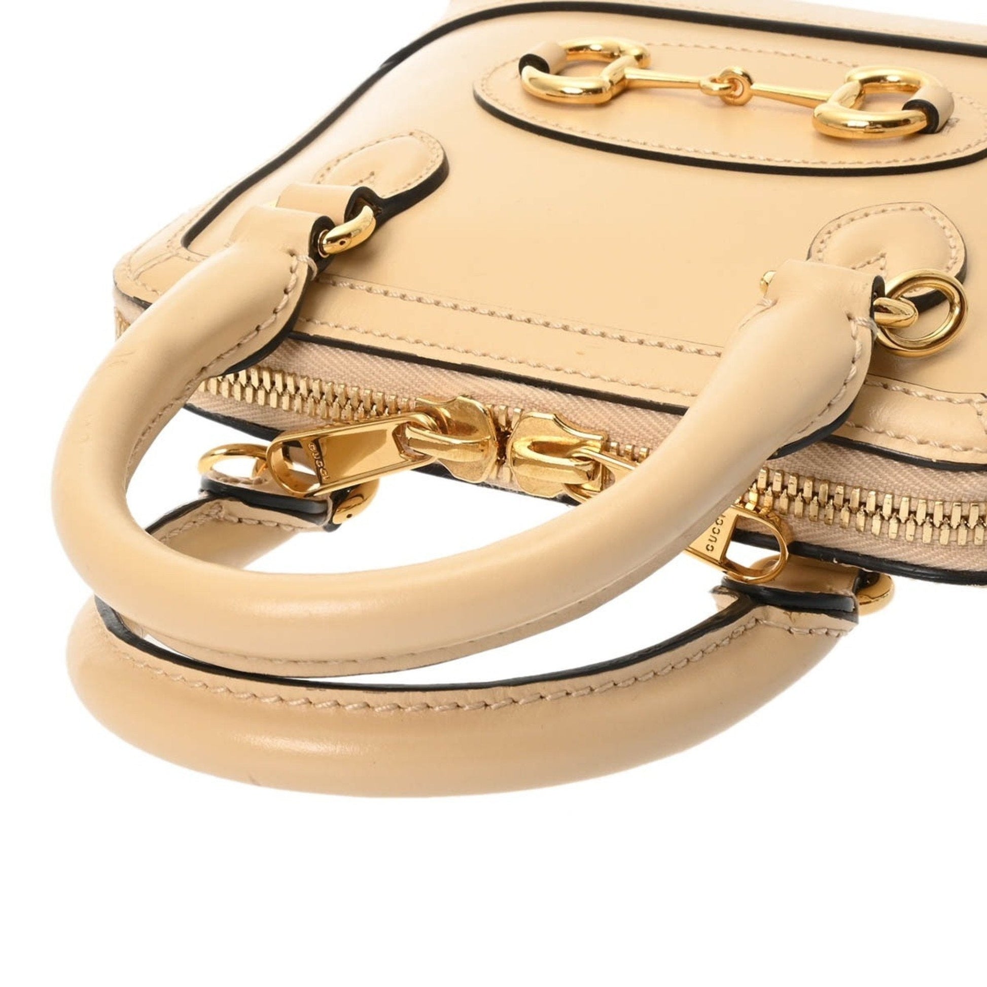 Gucci Horsebit Beige Handbag