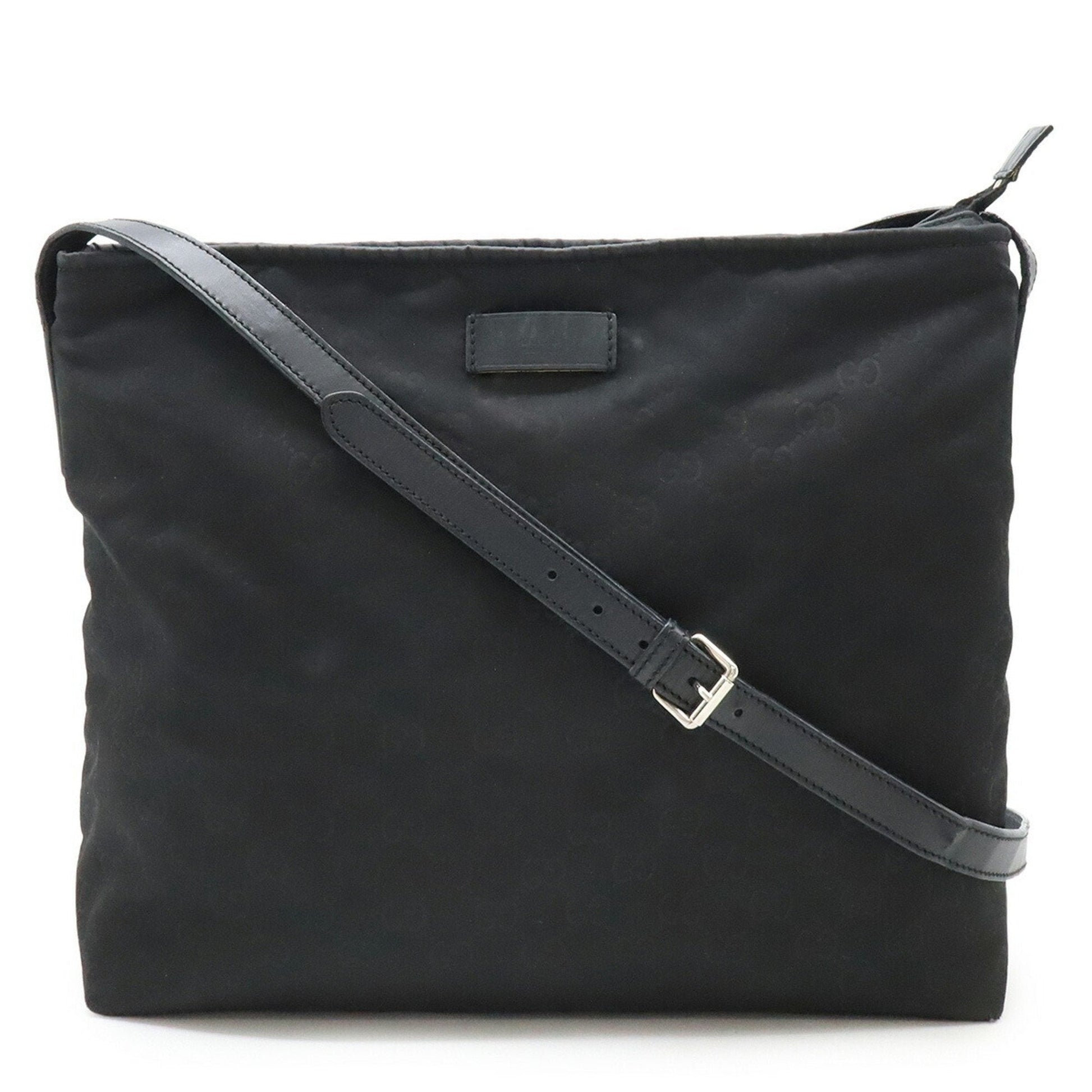 Gucci Black Nylon Leather Shoulder Bag