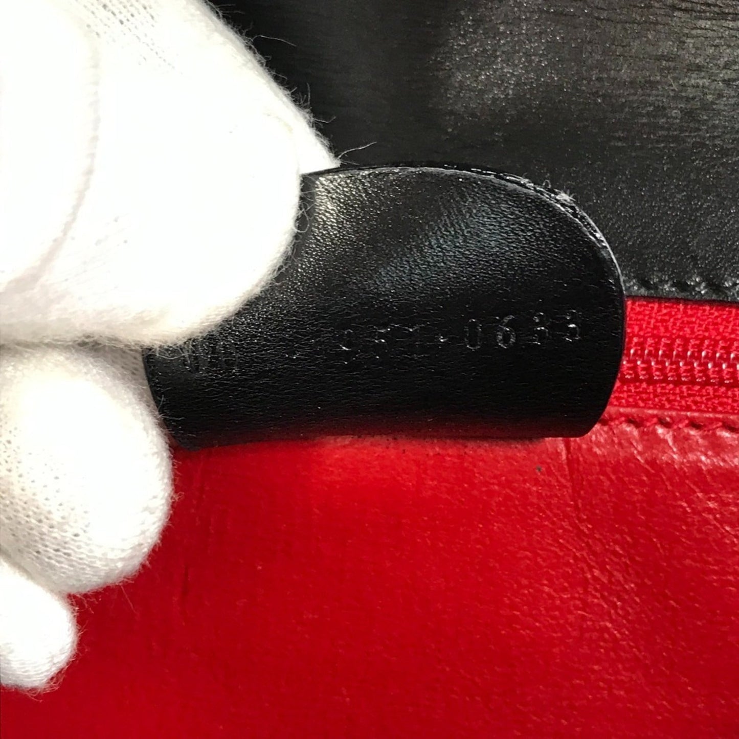 Gucci Black Leather Bamboo Handbag