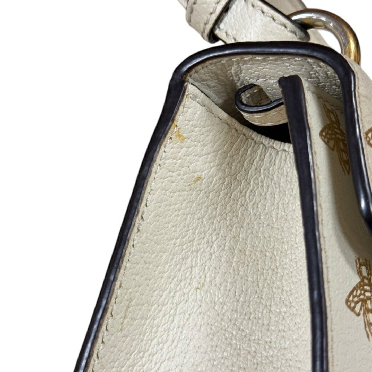 Gucci White Leather Shoulder Bag