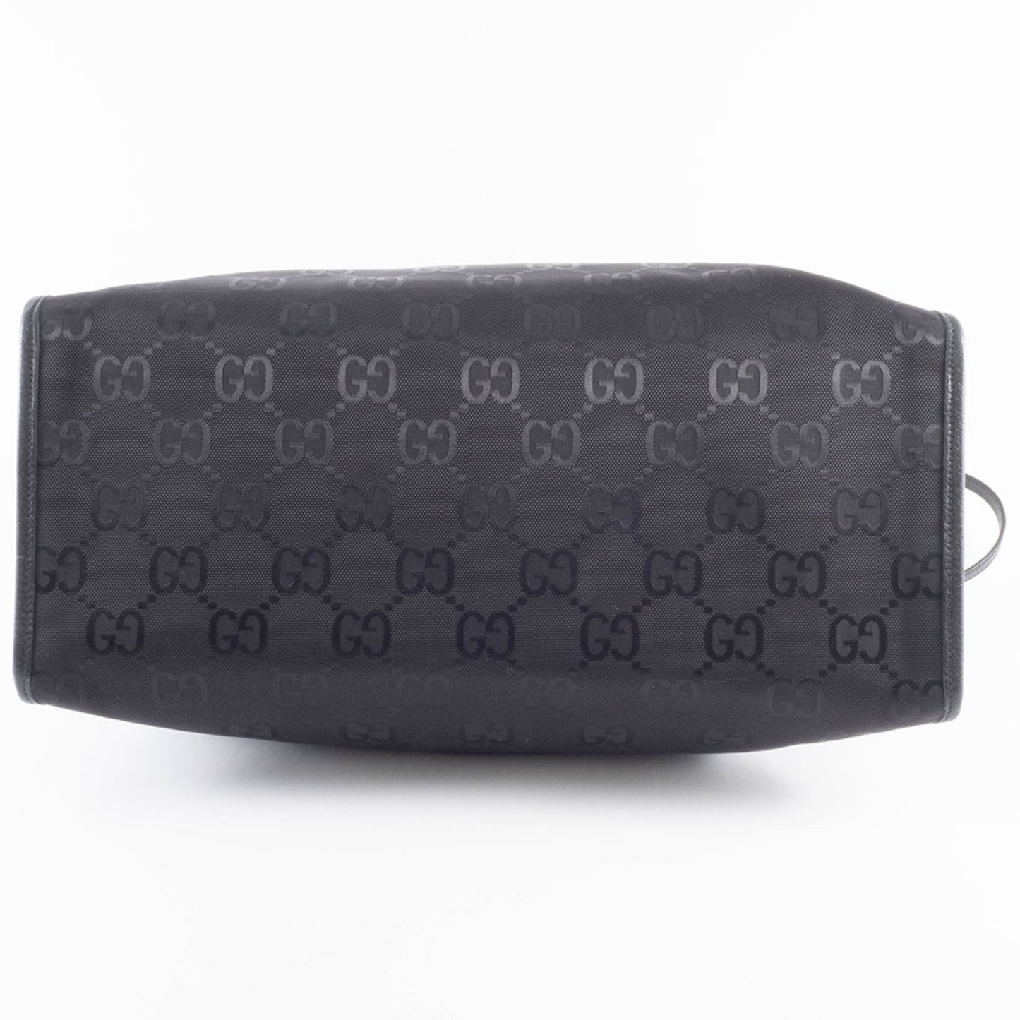 Gucci Black Nylon Leather Tote Bag