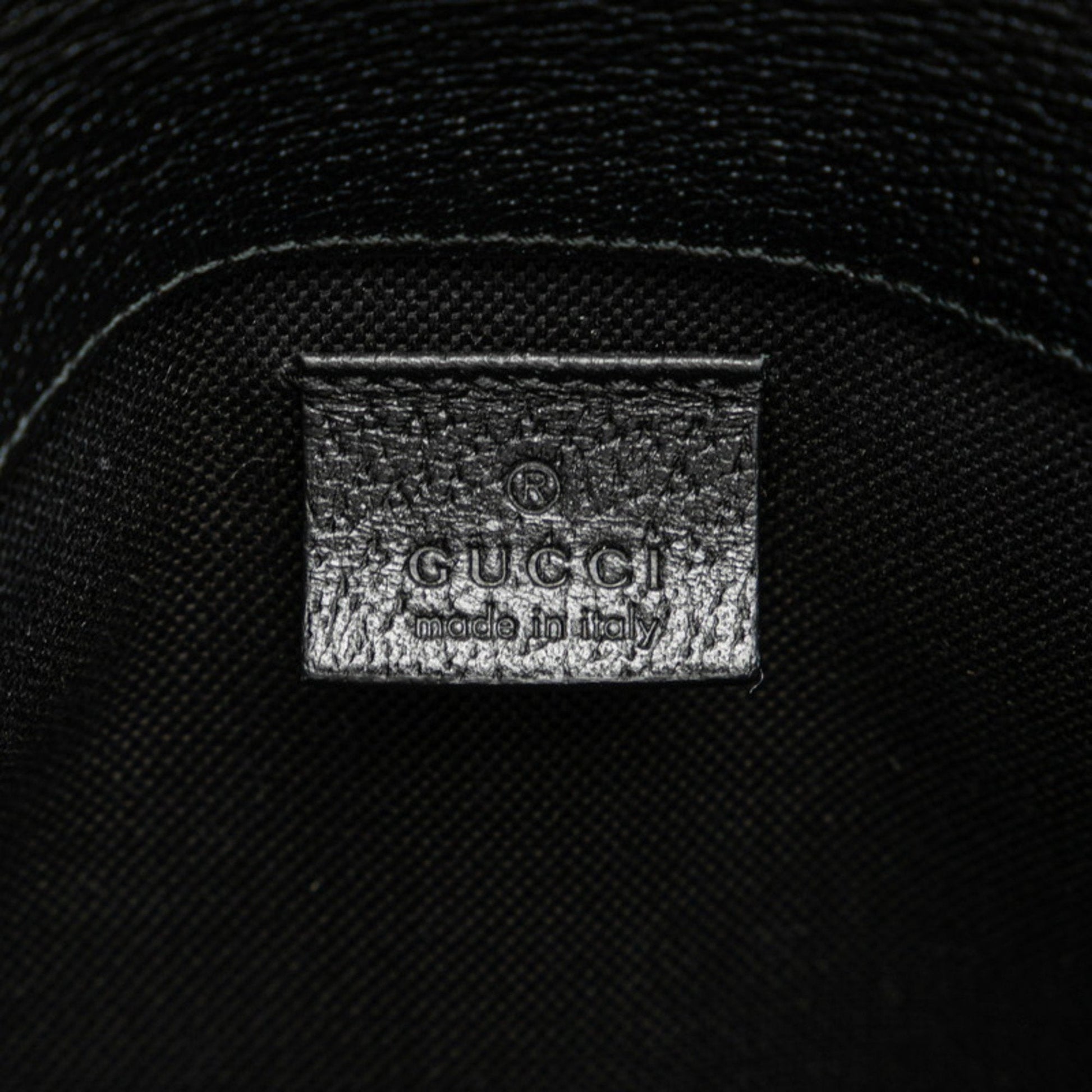 Gucci Black Multi-Color Pvc Leather Fanny Pack