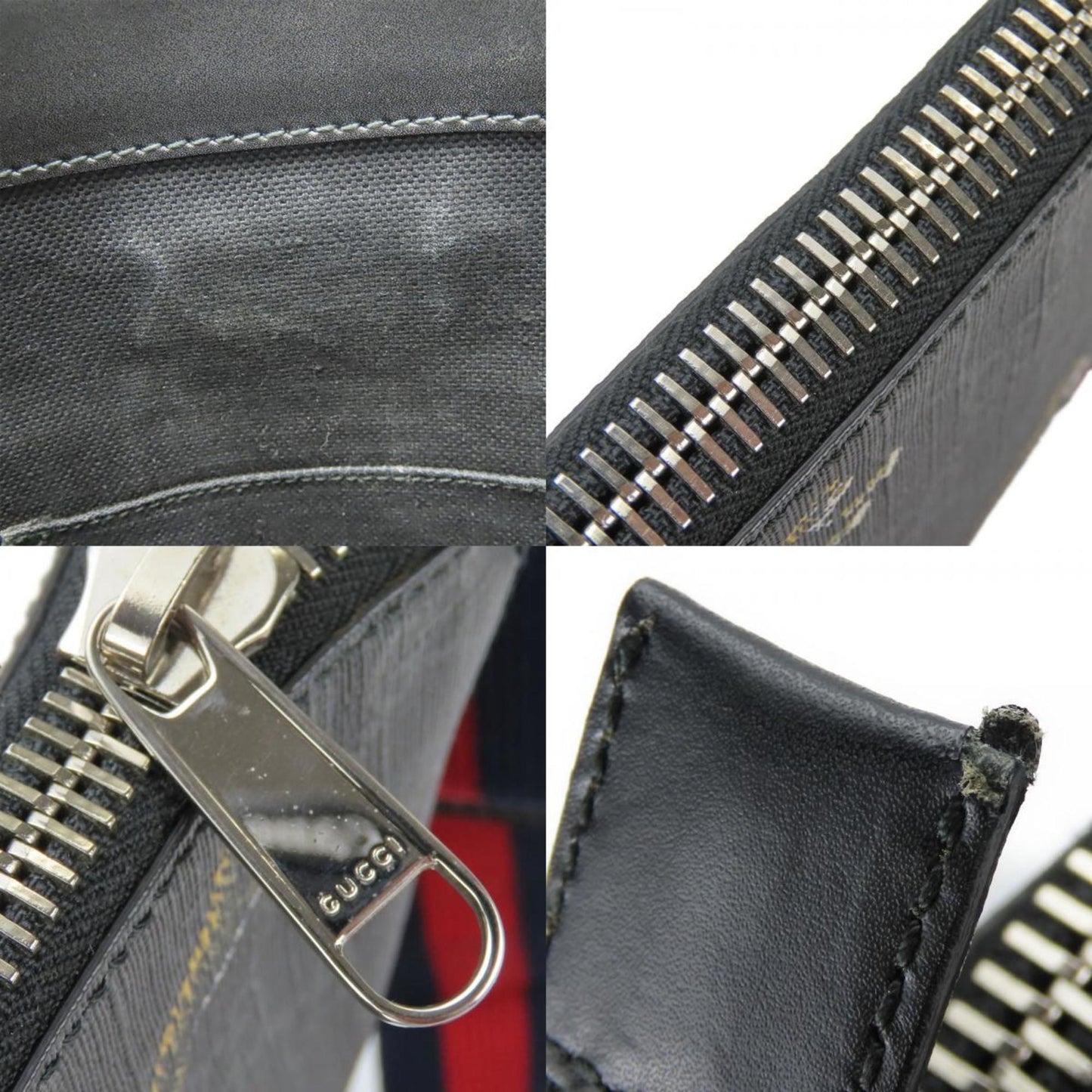 Gucci Black Gray Gg Supreme Shoulder Bag
