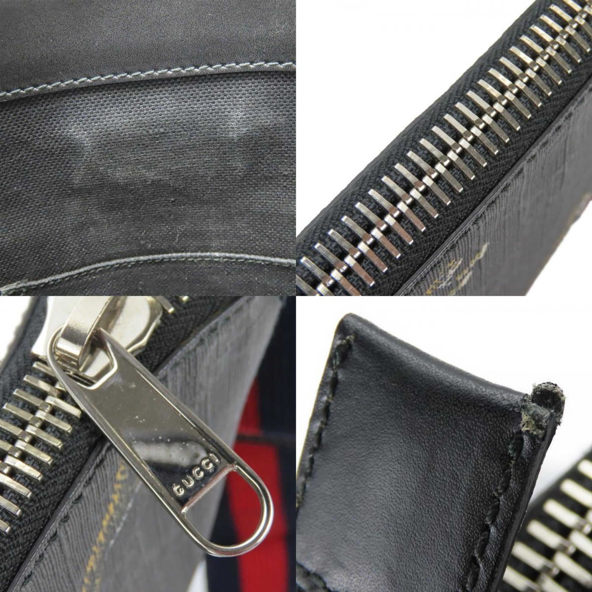Gucci Black Gray Gg Supreme Shoulder Bag