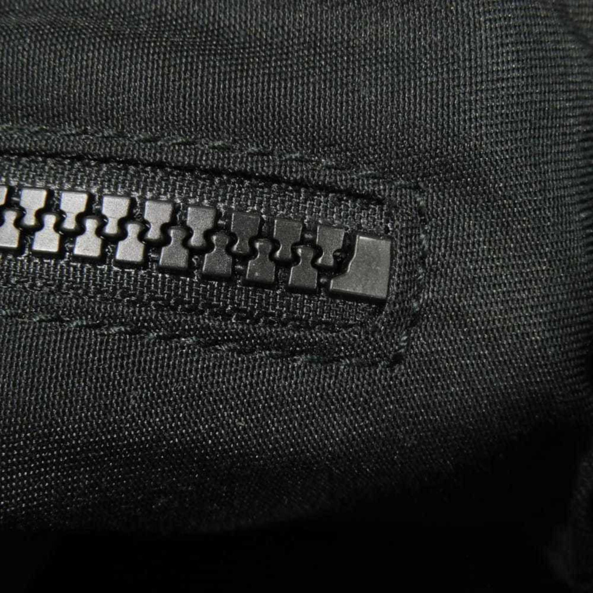 Gucci Black Nylon Gg Canvas Leather Messenger Bag Shoulder Bag