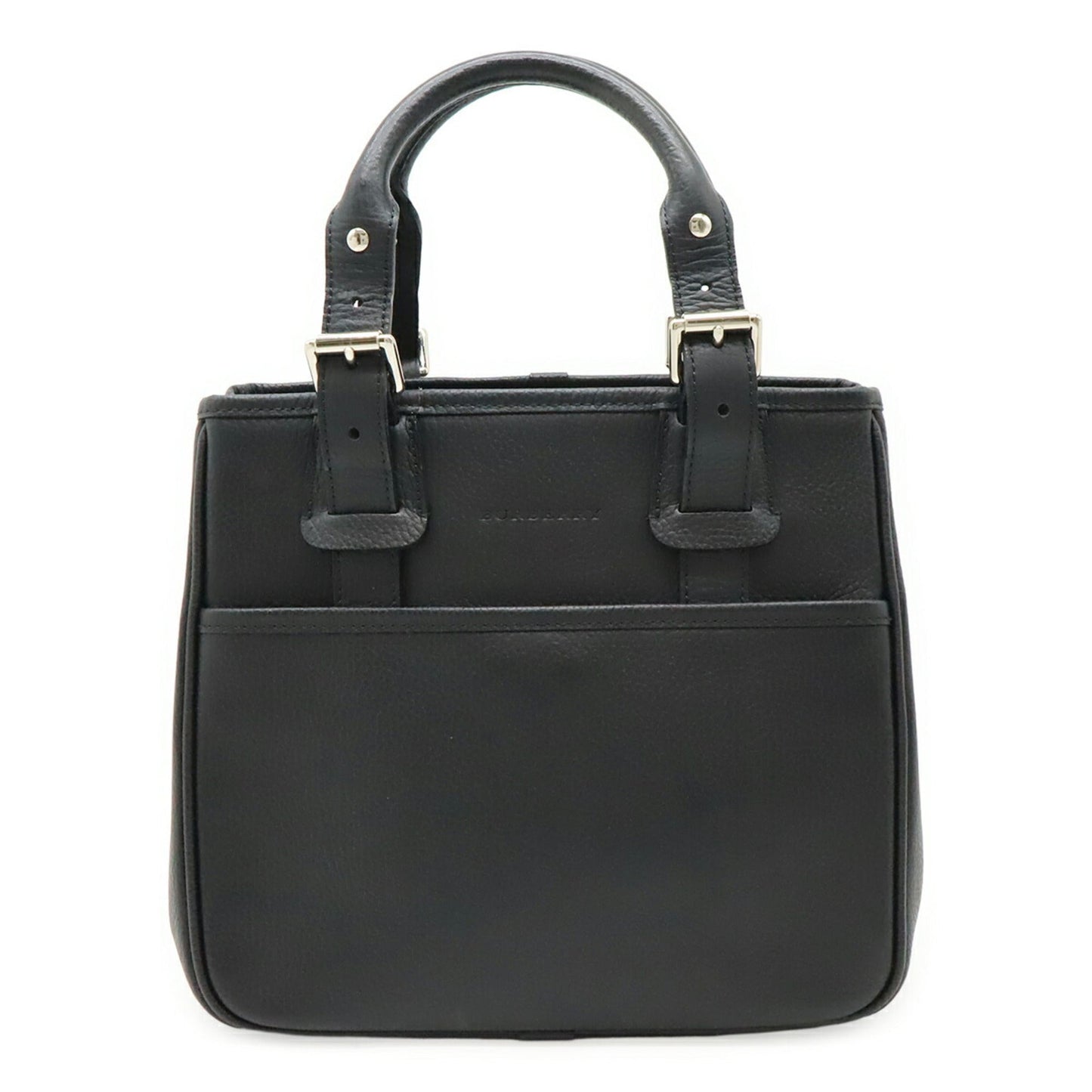 Burberry Handbag Tote Bag Leather Black