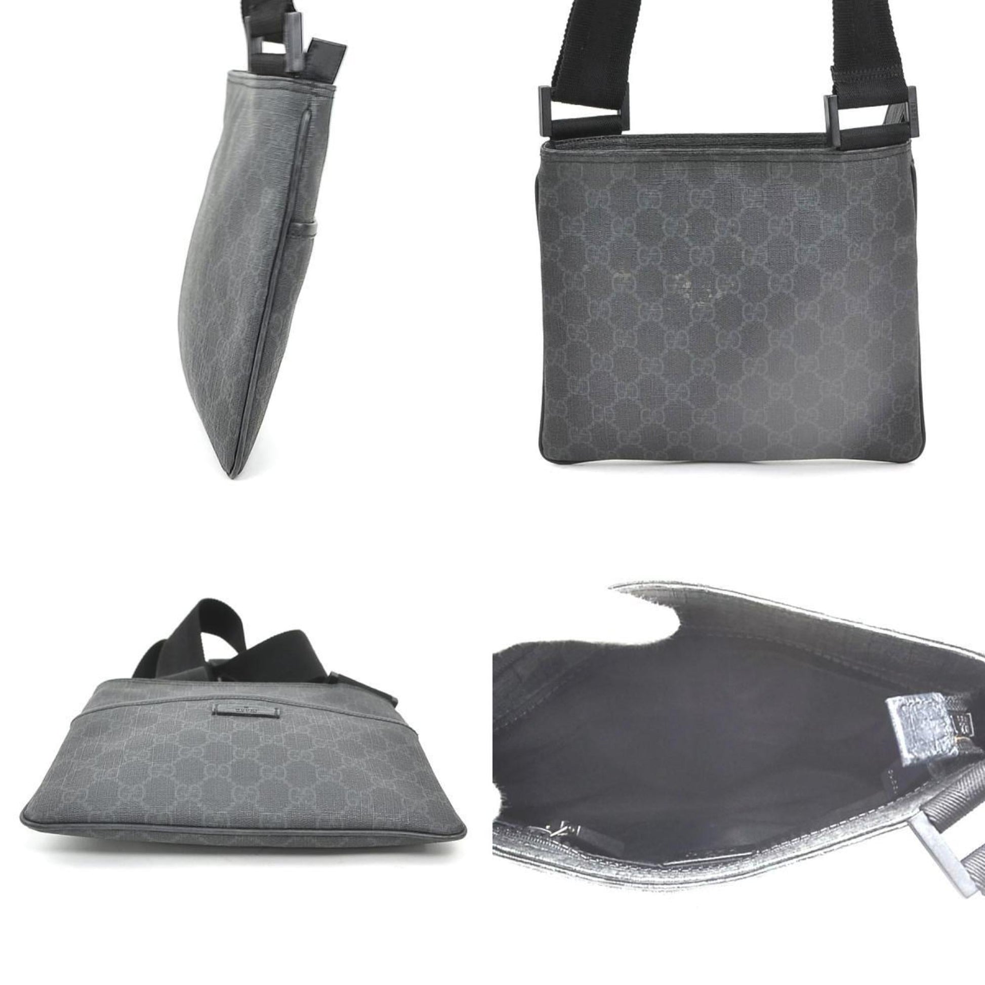 Gucci Black Gg Supreme Shoulder Bag