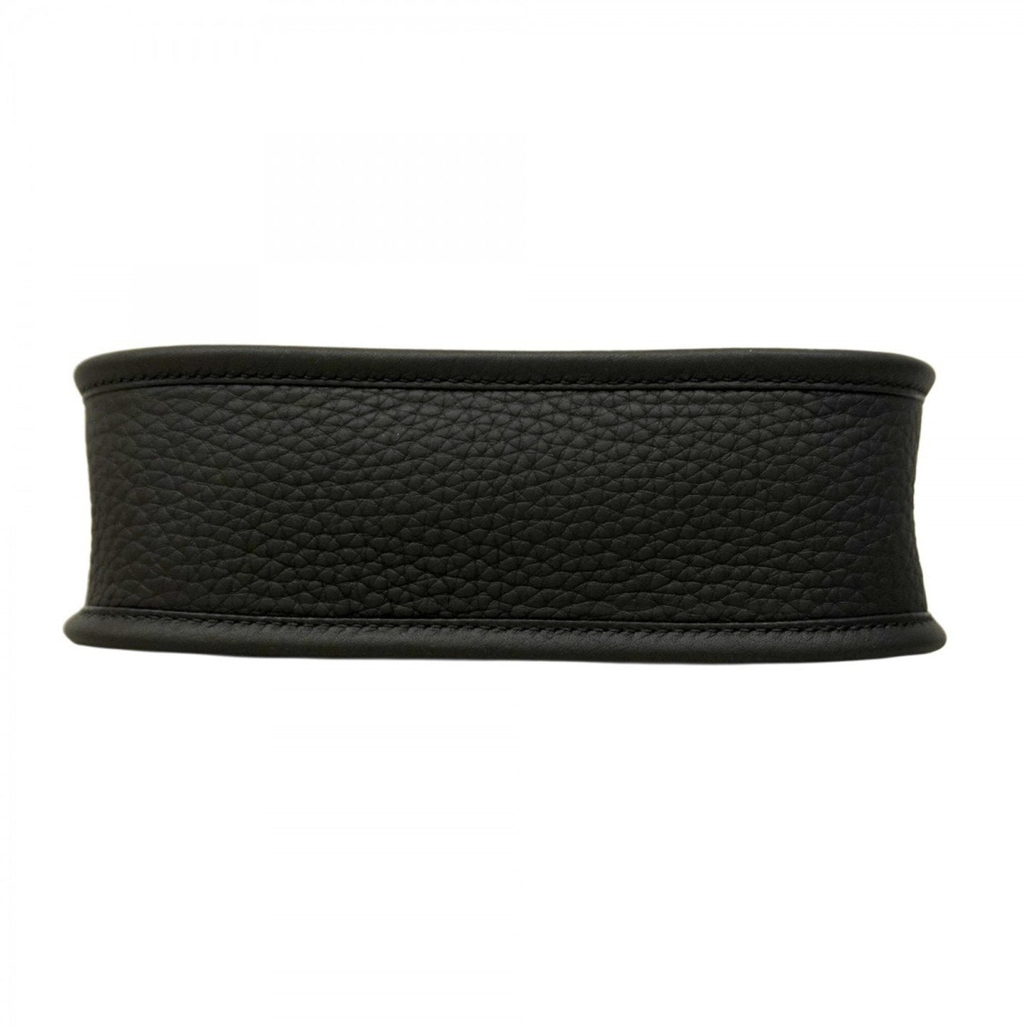 Hermes Taurillon Clemence Shoulder Bag Leather Black Mini