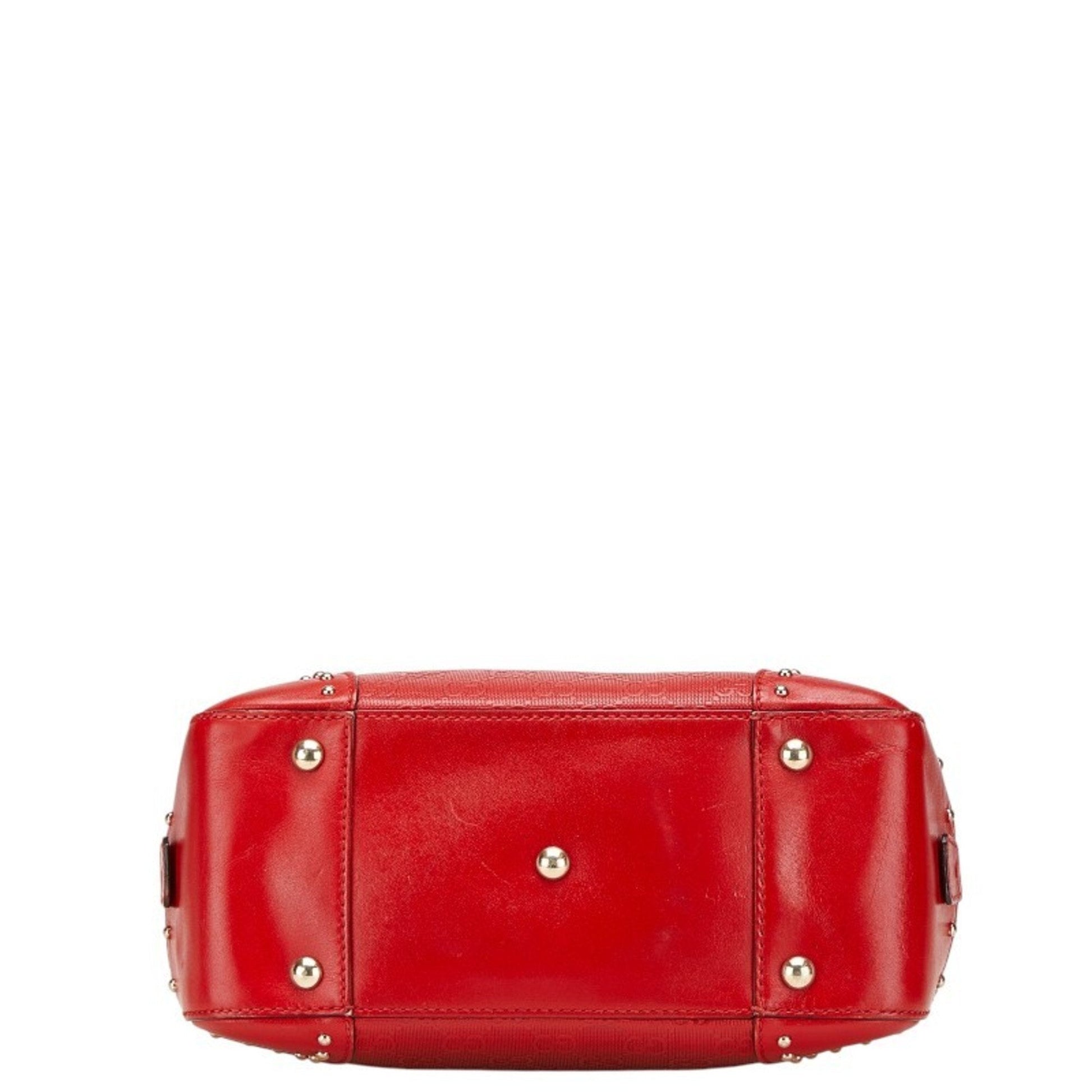 Gucci Red Color Leather Handbag Shoulder Bag
