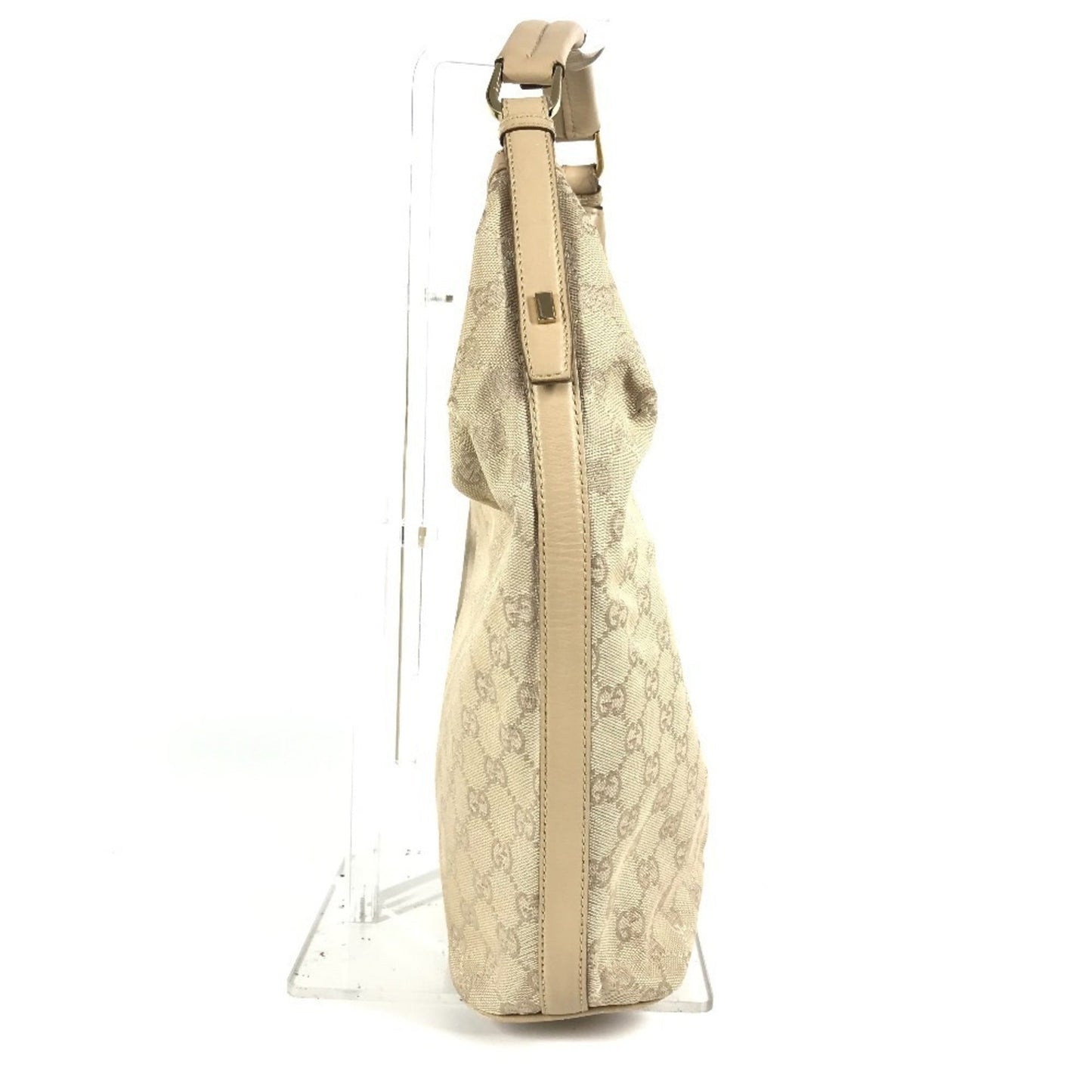 Gucci Beige Gg Canvas Shoulder Bag