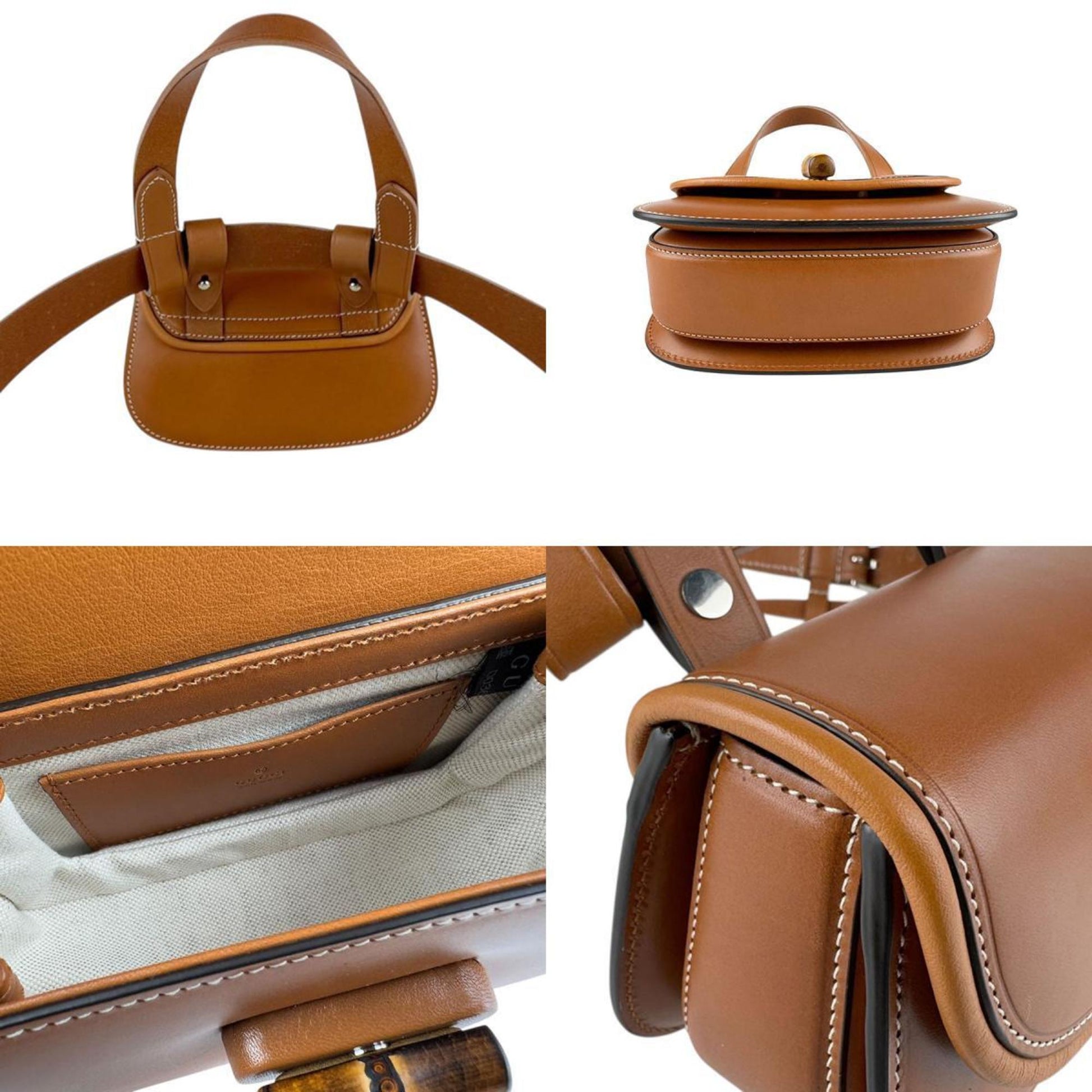 Gucci Brown Leather Shoulder Bag
