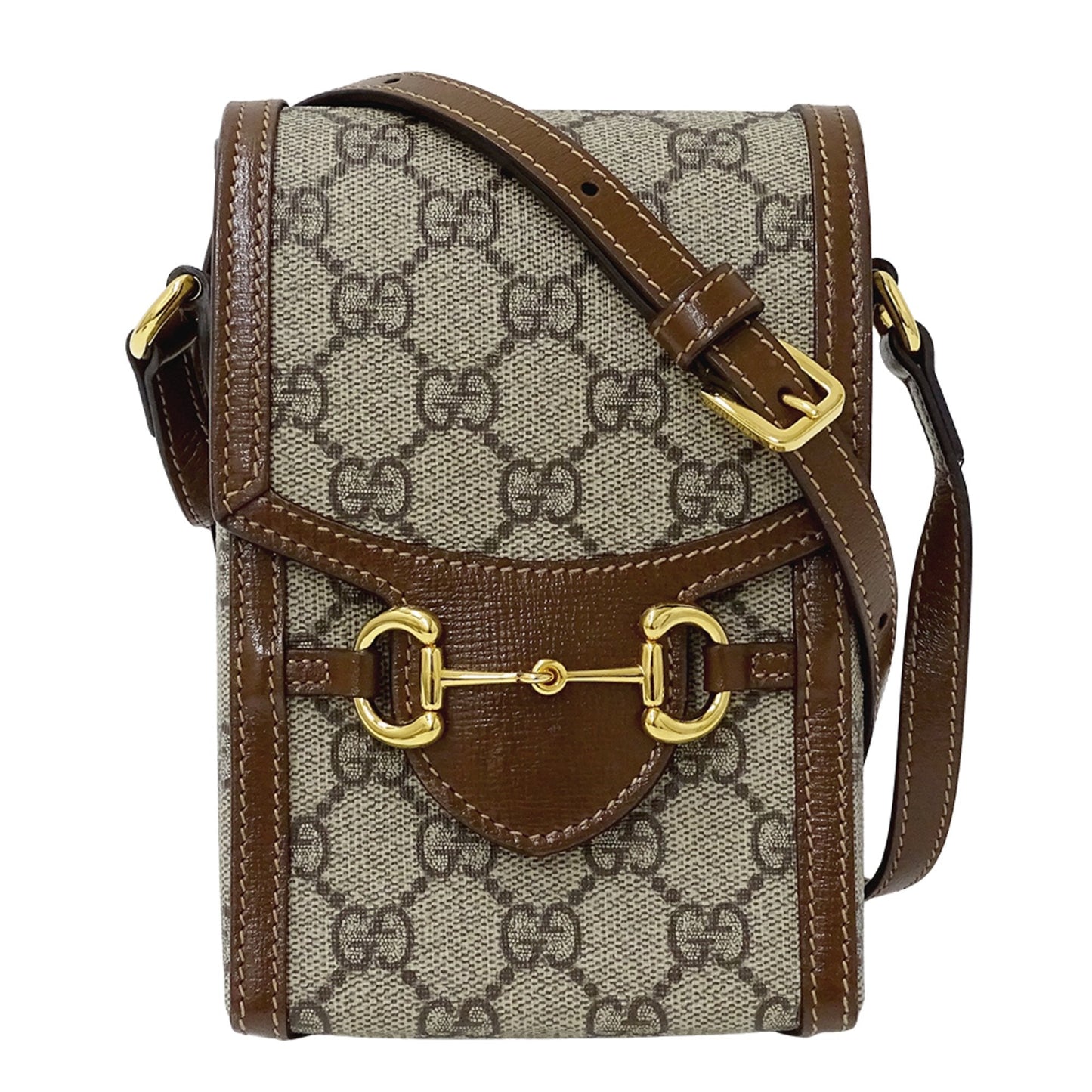 Gucci Beige Brown Gg Supreme Shoulder Bag