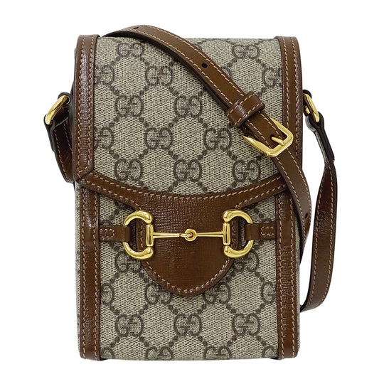 Gucci Beige Brown Gg Supreme Shoulder Bag