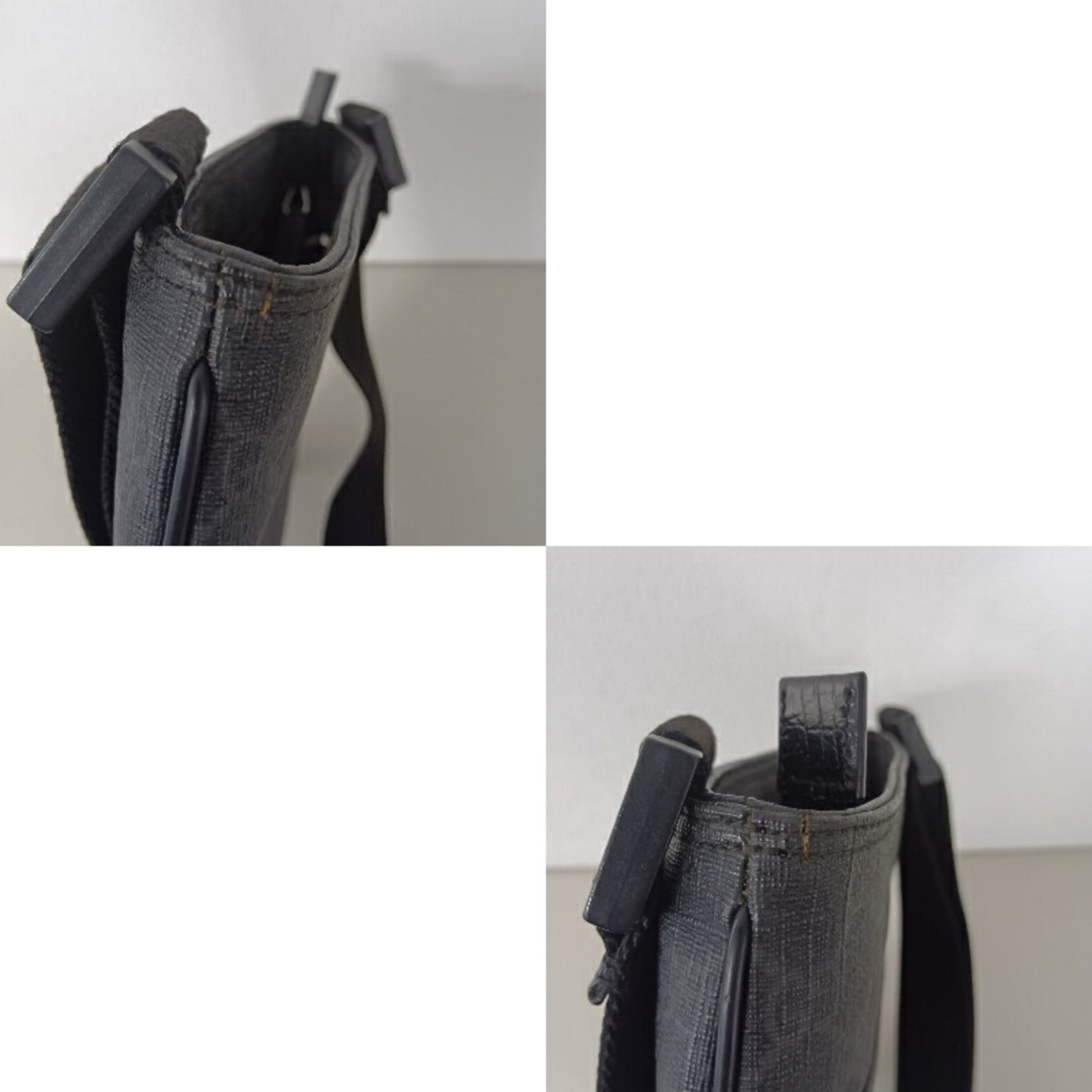 Gucci Gray Gg Supreme Leather Shoulder Bag